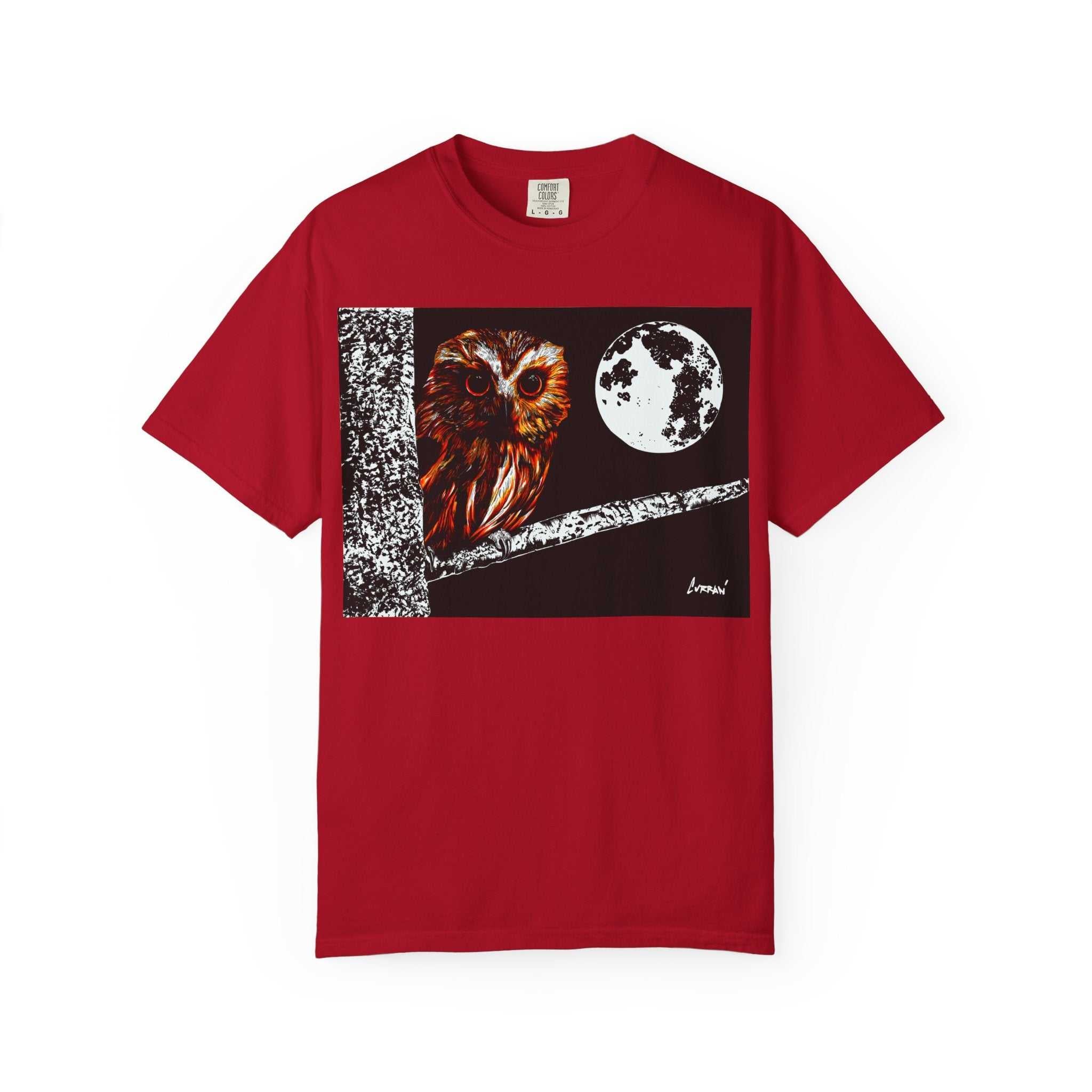 Moonlit Owl Unisex T-Shirt - Nature-Inspired Graphic Tee
