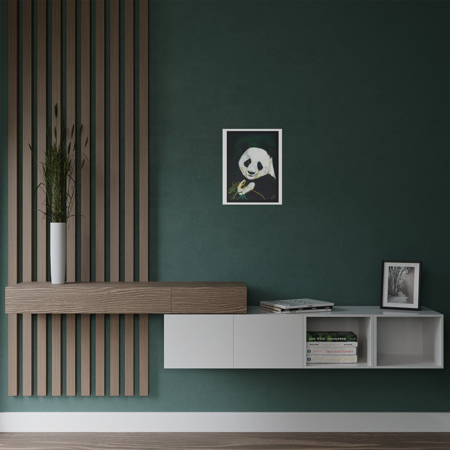 Panda Portrait Satin Poster - 300gsm Wall Art for Nature Lovers