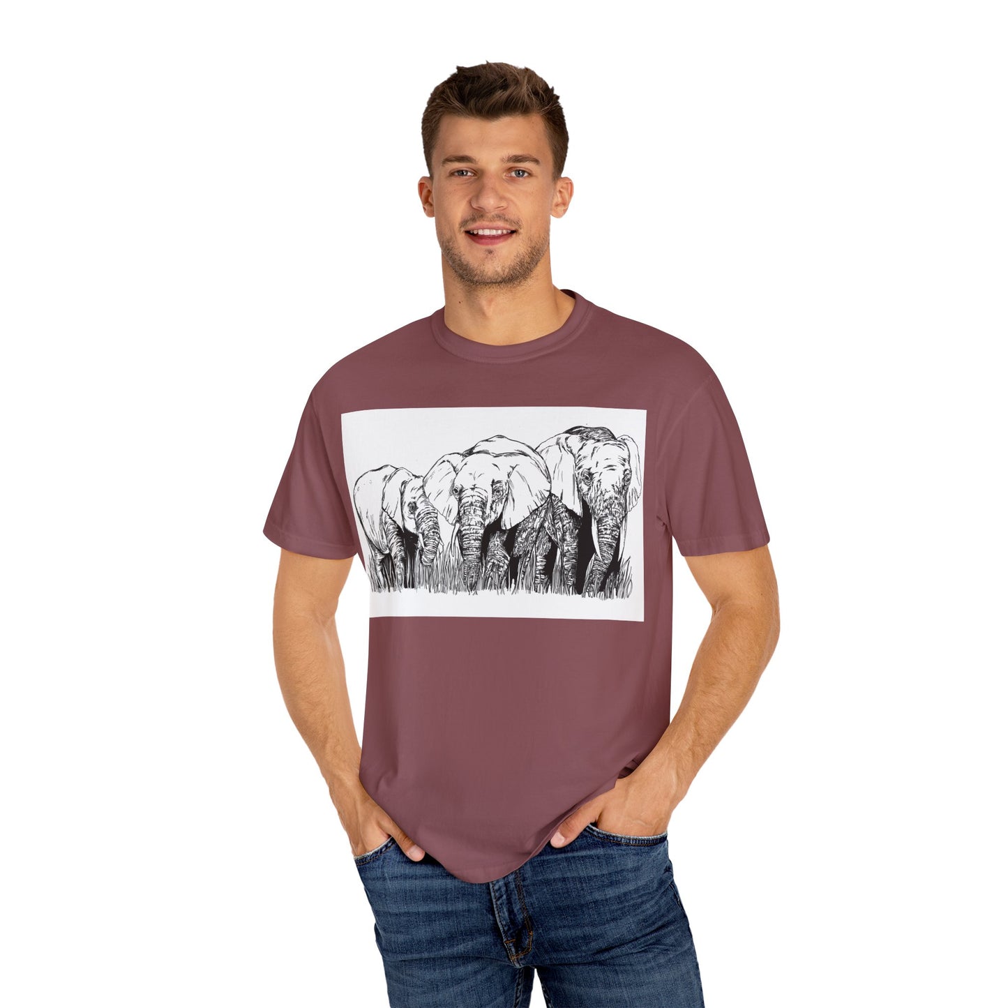 Eco-Friendly Elephant Graphic Unisex T-Shirt