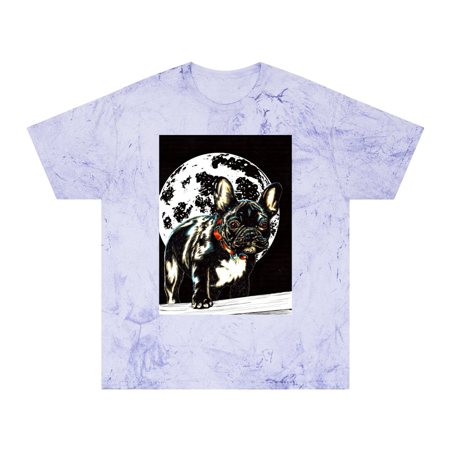 Color Blast French Bulldog T-Shirt | Unisex Moonlit Design