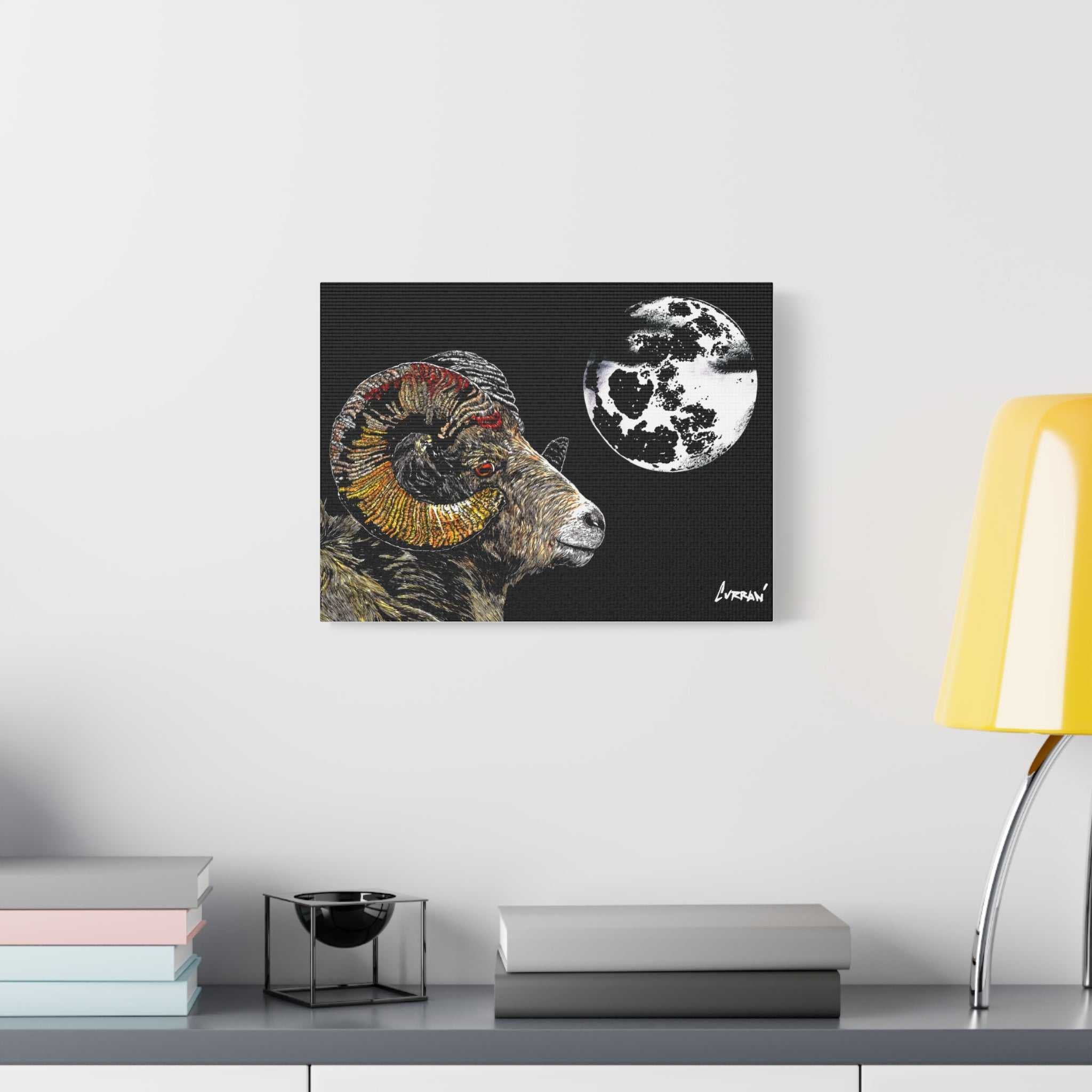 Mountain Ram Canvas Print - Art Print on Stretched Canvas