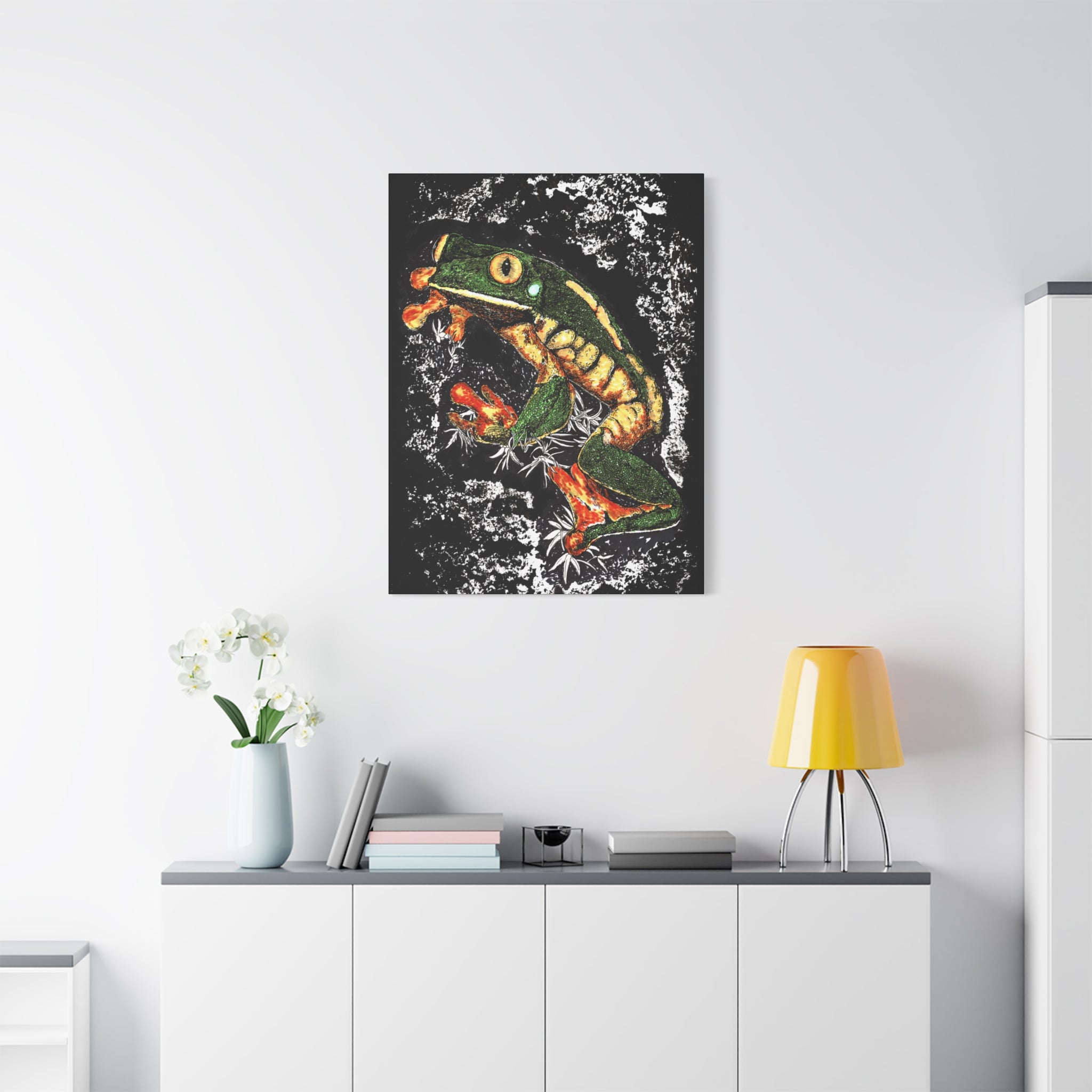 Frog Wall Art Print of the Original, hand drawn wall art