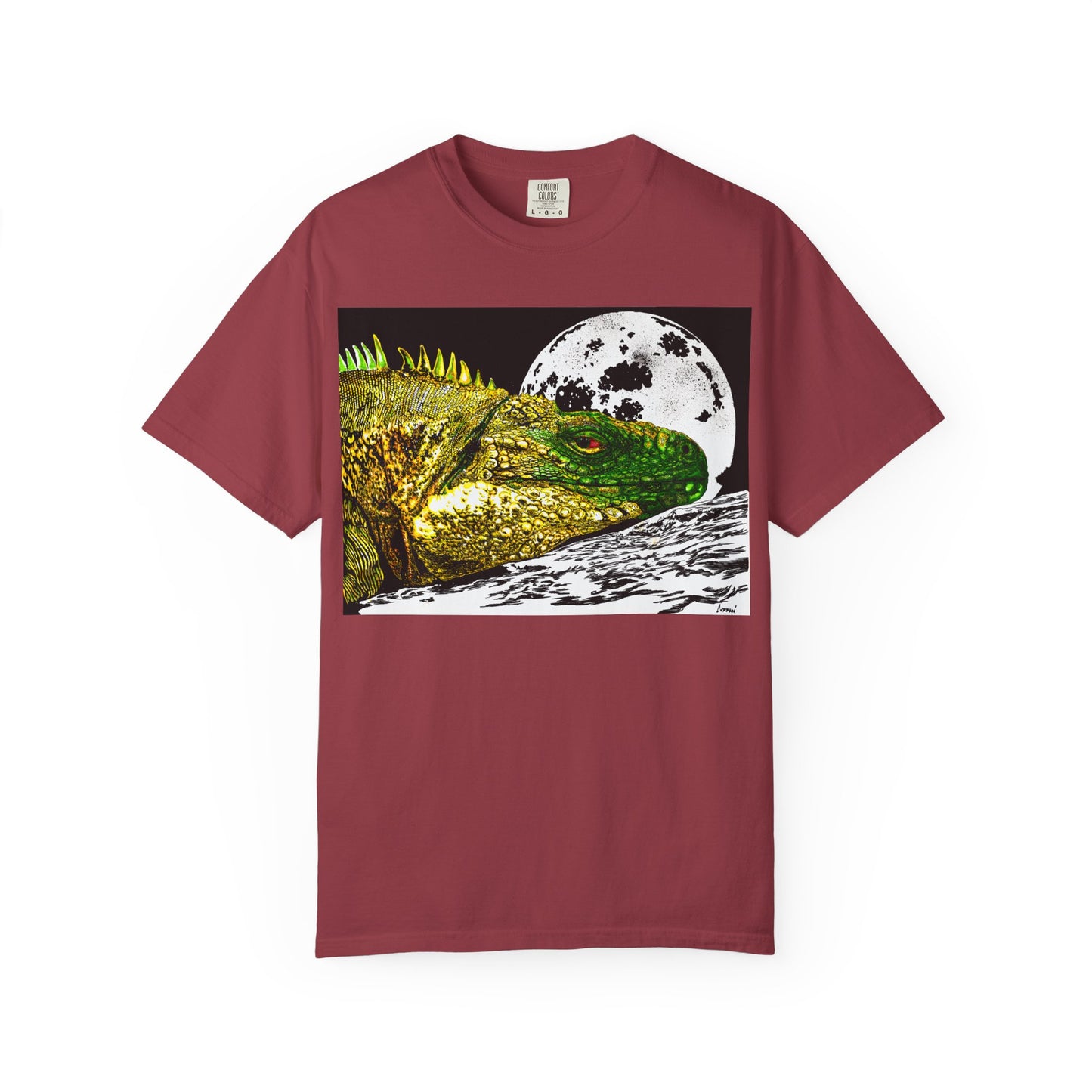 Graphic Iguana Moon Unisex T-Shirt - Nature Inspired Tee