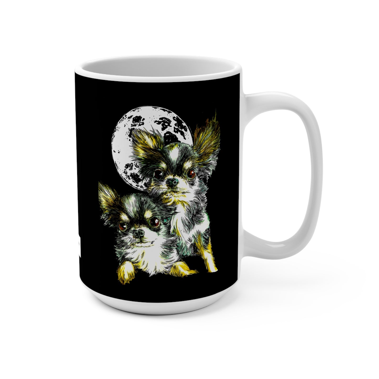 Chihuahua Moonlit Mug - 15oz, Perfect Gift for Dog Lovers