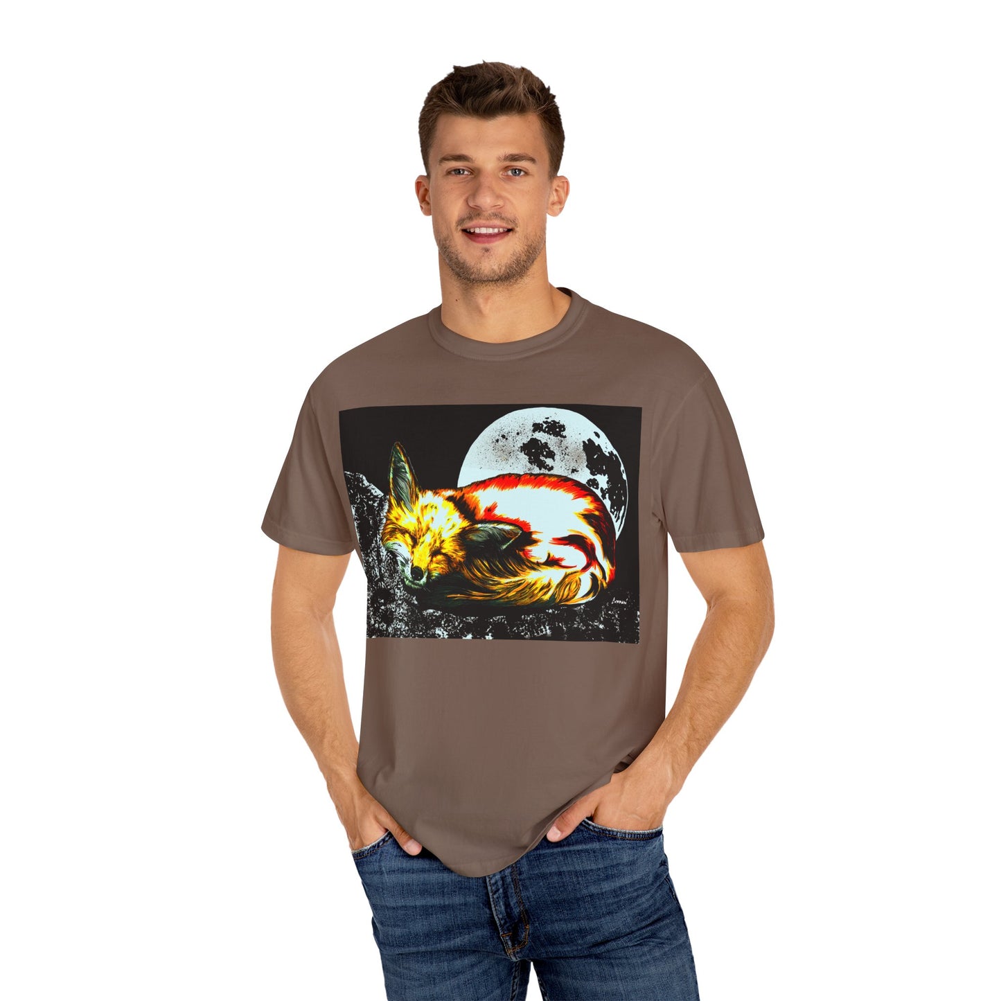 Dreamy Red Fox Graphic Unisex T-Shirt - Night Vibes
