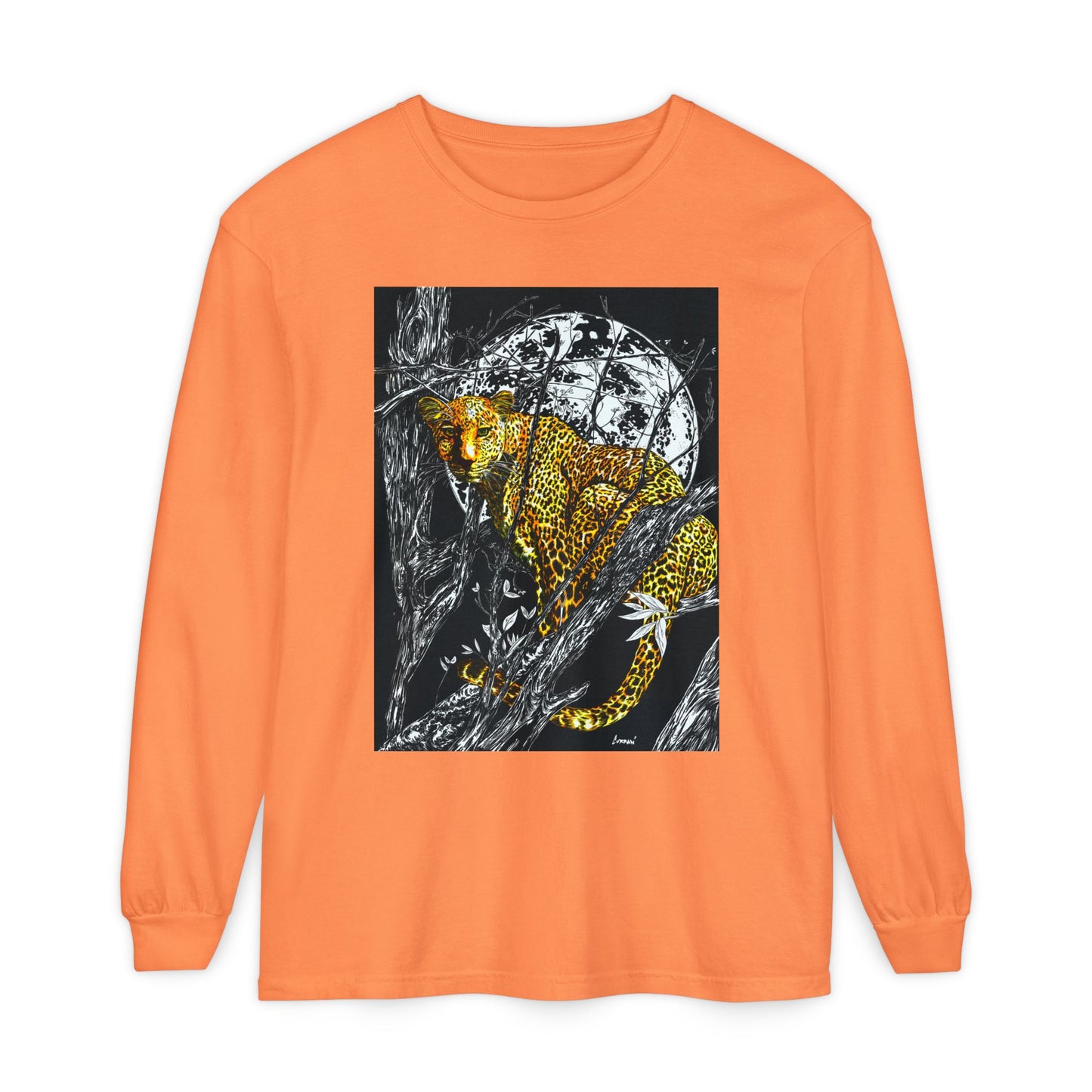Wild Cheetah Unisex Long Sleeve T Shirt Eco-Friendly