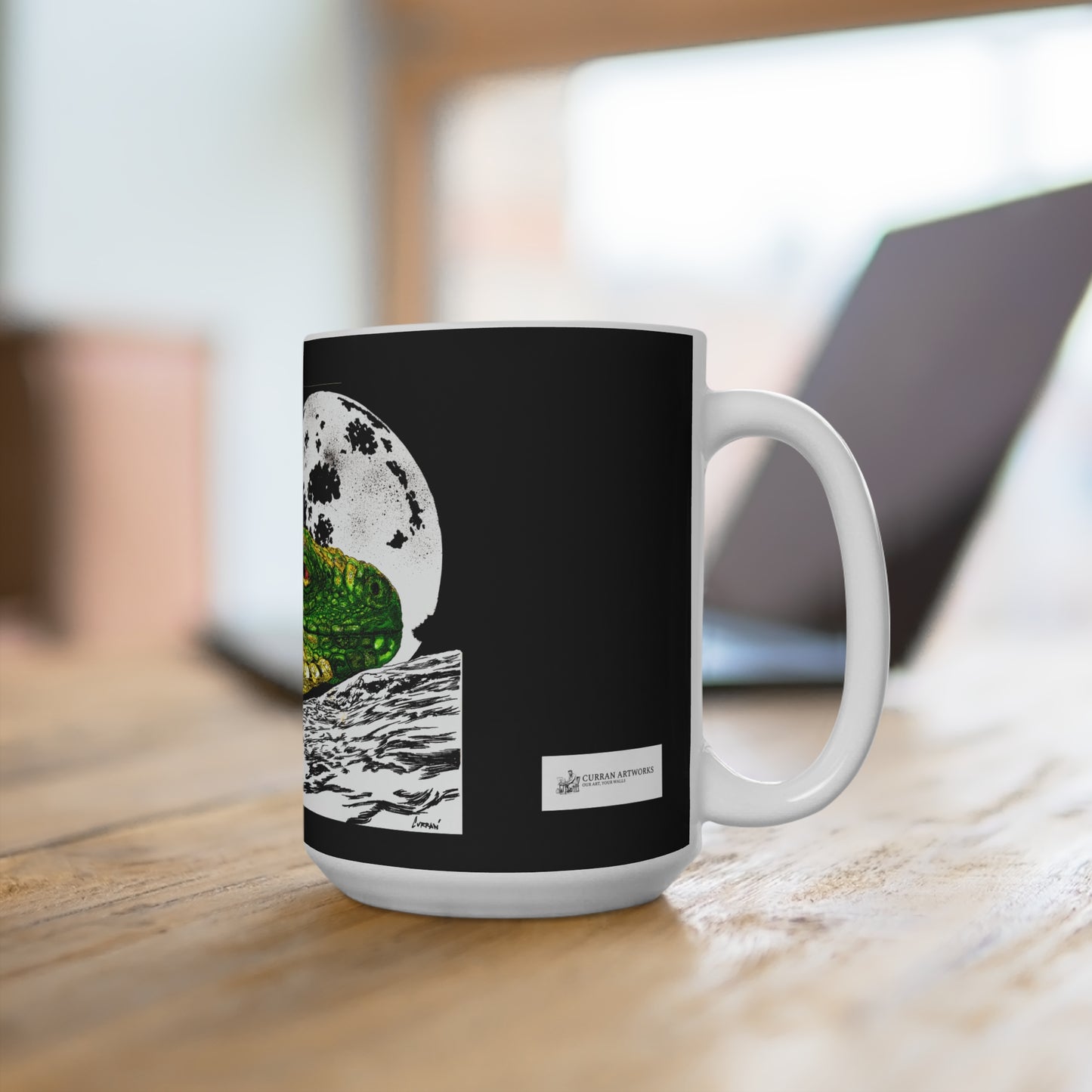 Reptile 15oz Artistic Mug - Unique Reptile Design for Nature Lovers