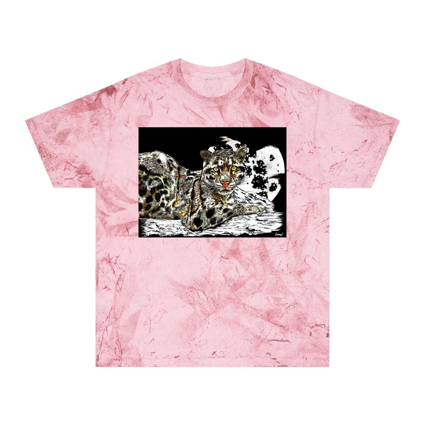 Leopard in the Moonlight T Shirt Original Hand Drawn Art