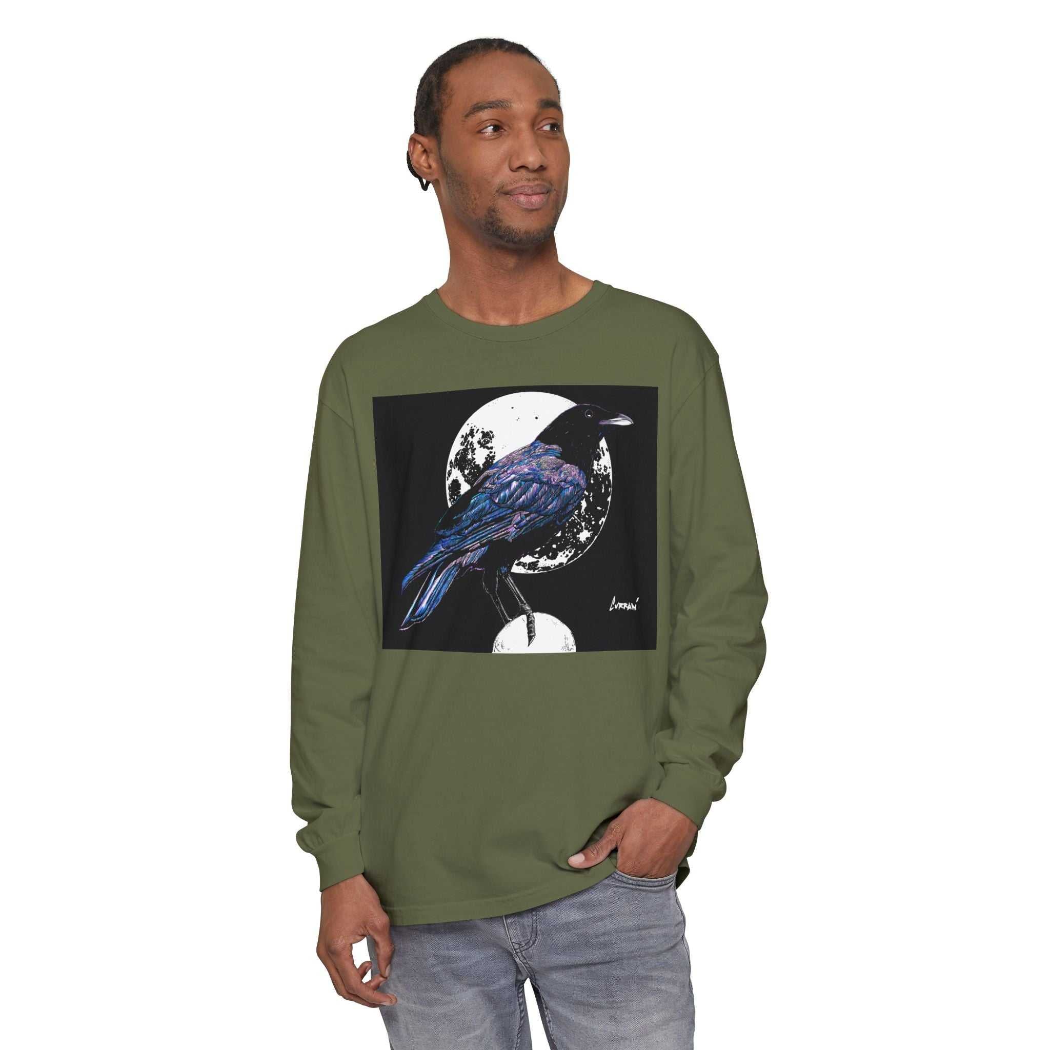 Mystical Crow Long Sleeve T Shirt Unisex