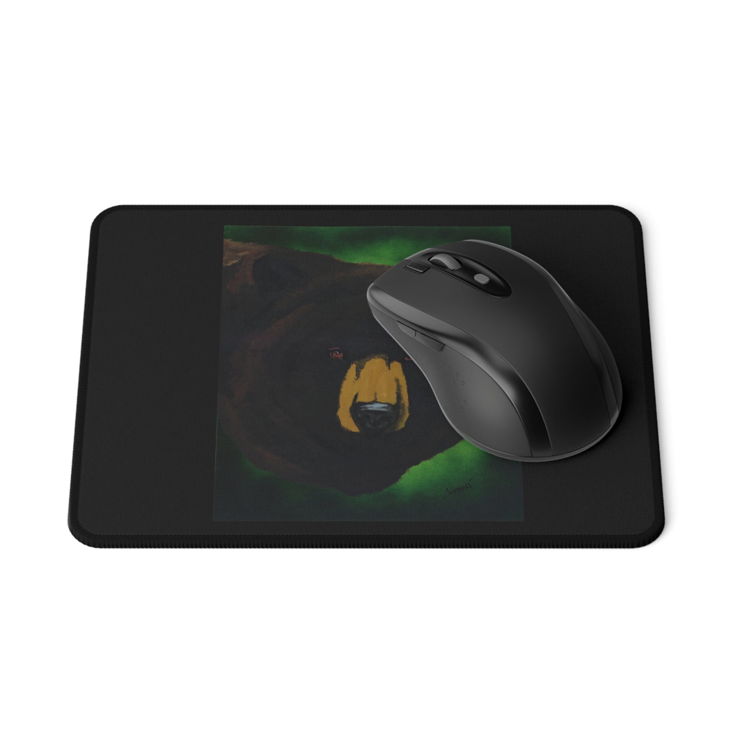 Painted Brown Bear Non-Slip Gaming Mouse Pad
