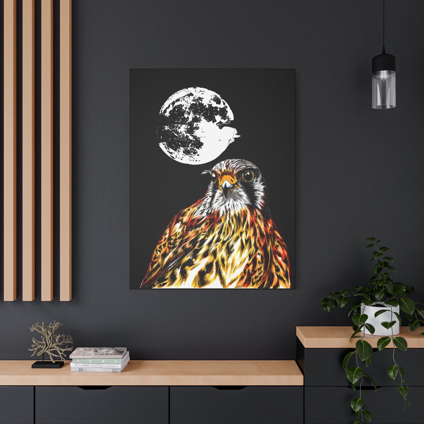 Falcon Wall Art, Falcon Print, Wildlife Art, Bird of Prey