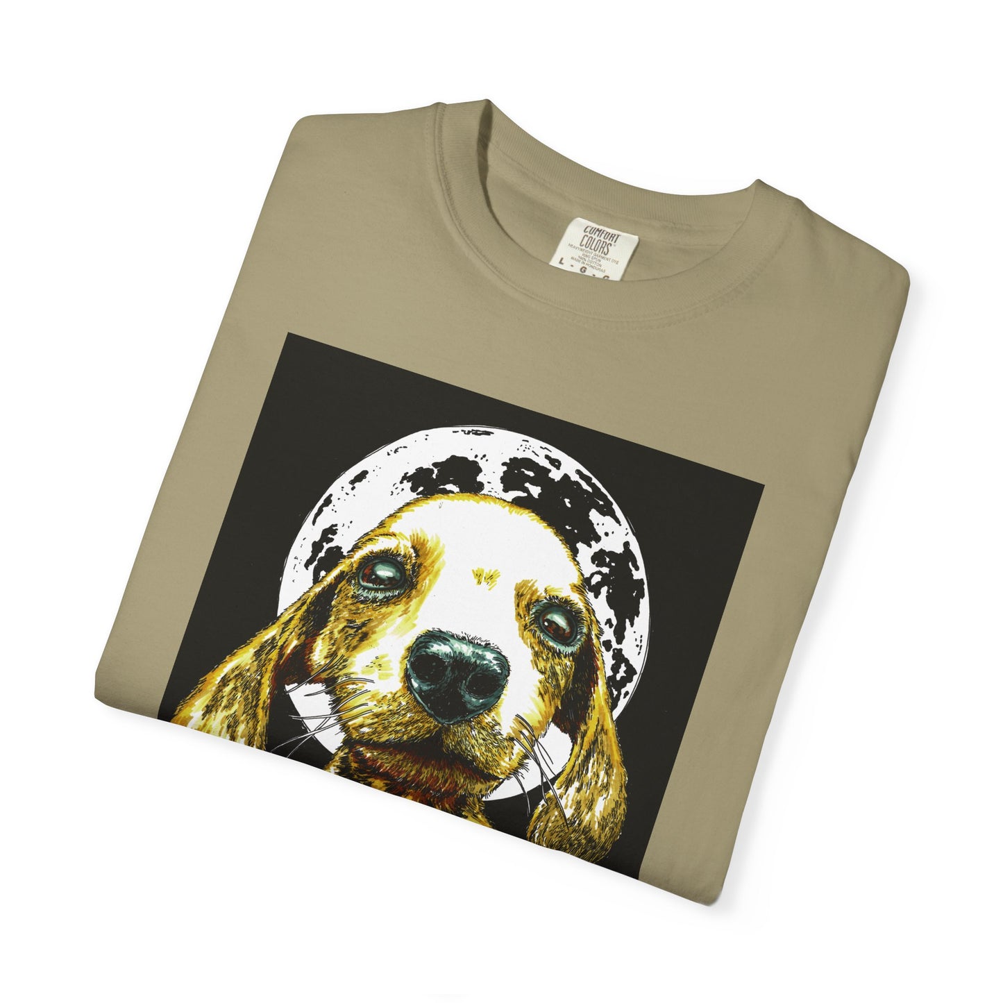 Unisex Garment-Dyed T-Shirt – Original Hand-Painted Puppy Art