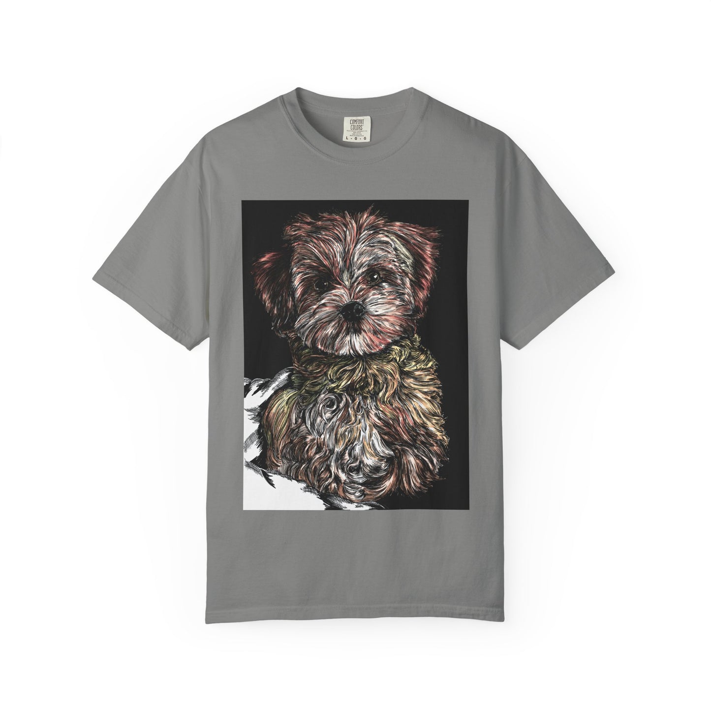 Puppy Art Unisex Garment-Dyed T-Shirt – Original Hand-Drawn