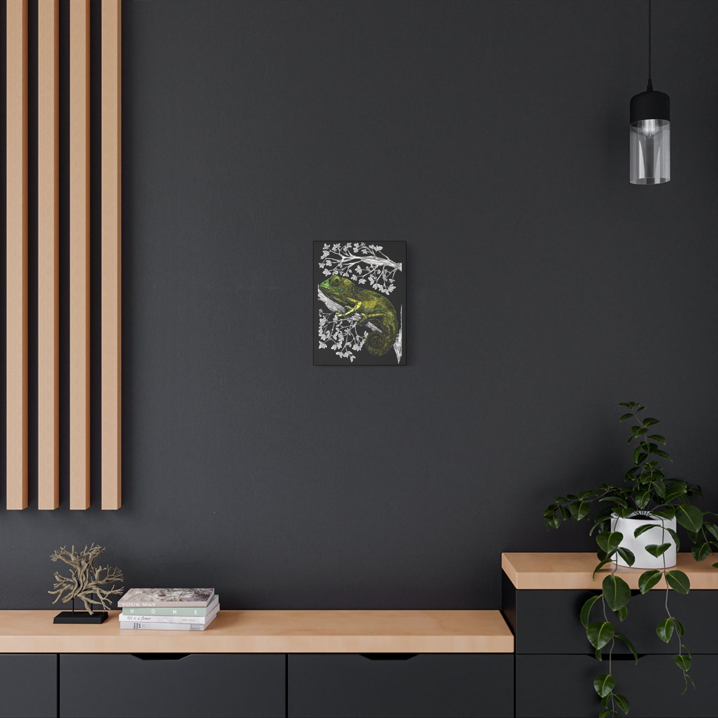 Chameleon in Tree Wall Art Print of the Original wall art