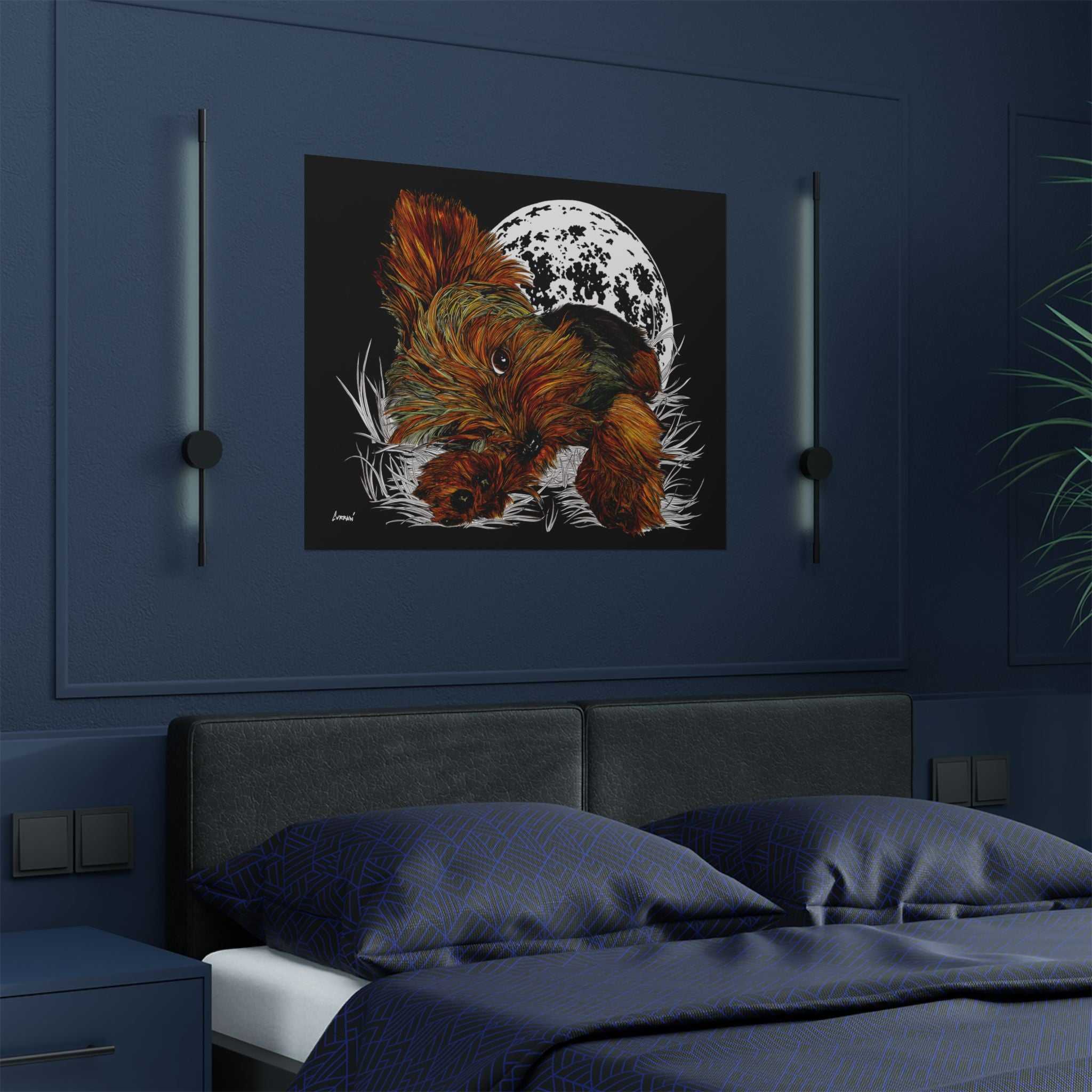 Elevate your walls with our Yorkshire Terrier Satin Poster - 300gsm Art Print for Dog Lovers. Perfect for any pup enthusiast!