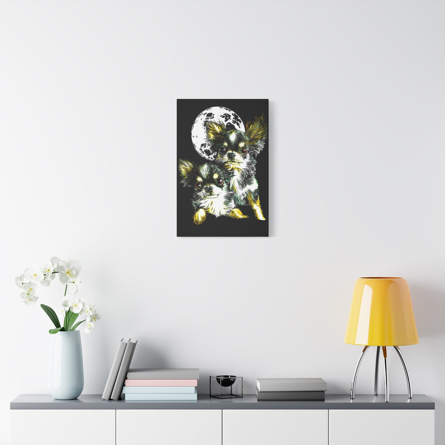 Chihuahuas Wall Art Print of the Original, hand drawn art