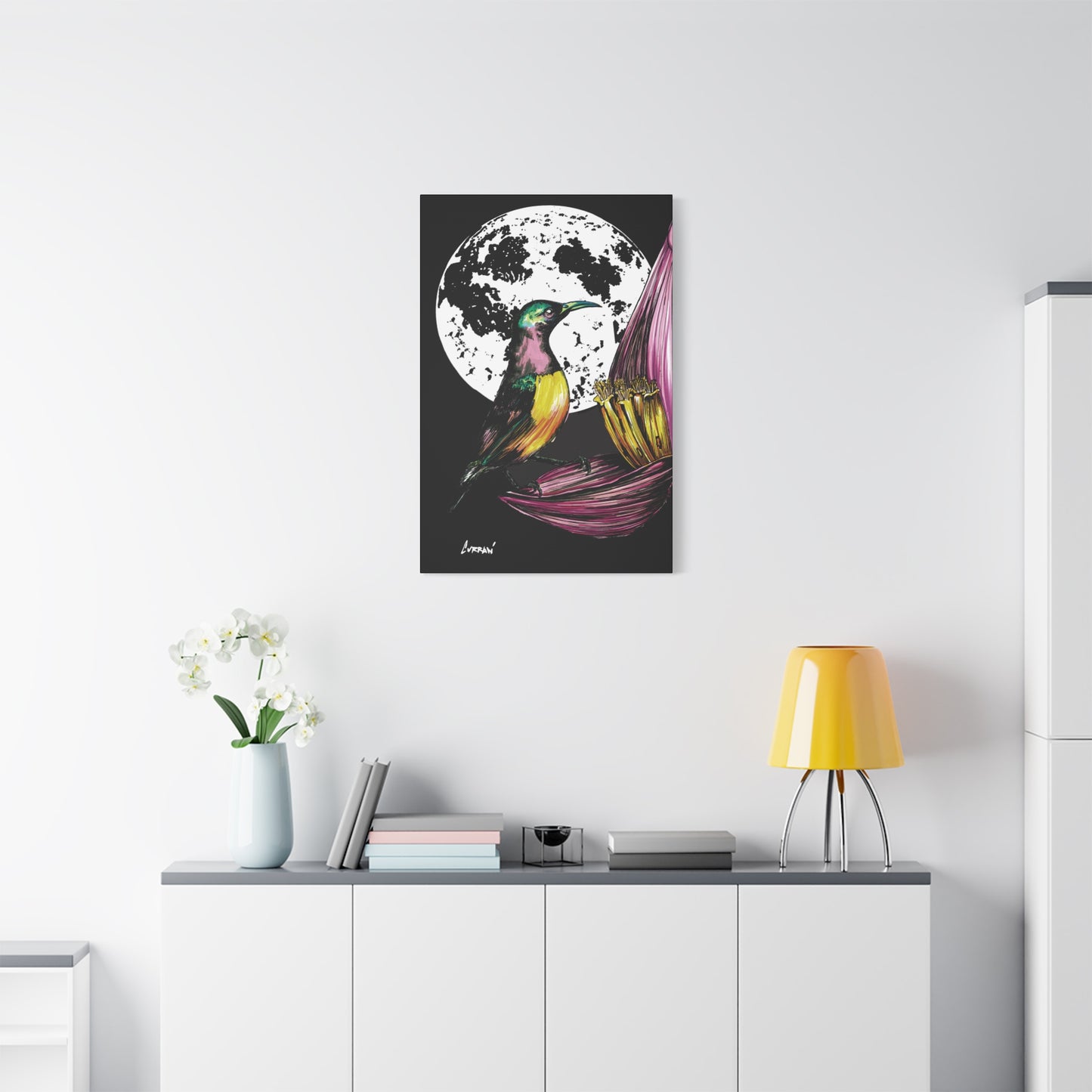 Hummingbird Wall Art Print of the Original, hand drawn
