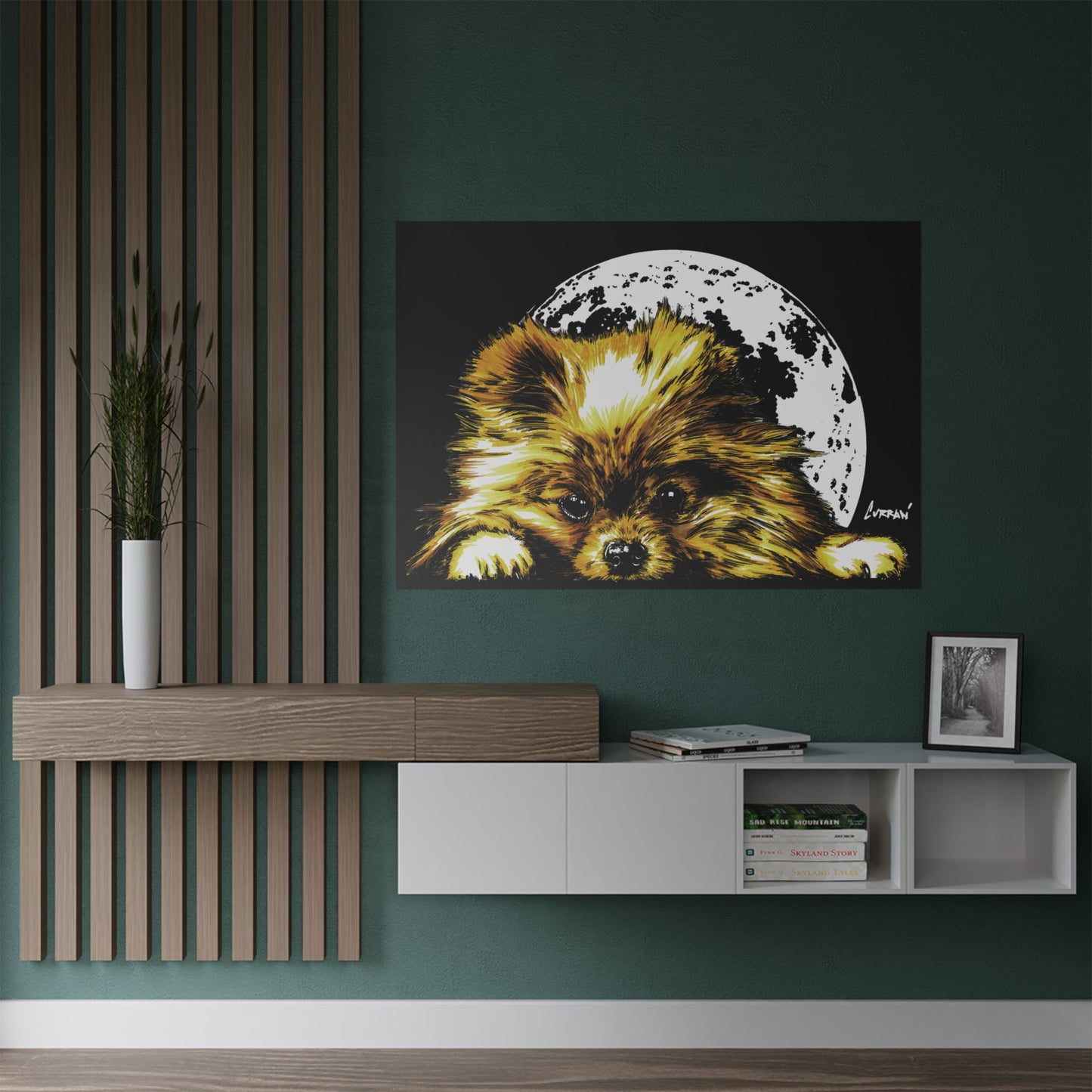 Beautiful Pomeranian Art Print - Satin Poster (300gsm)