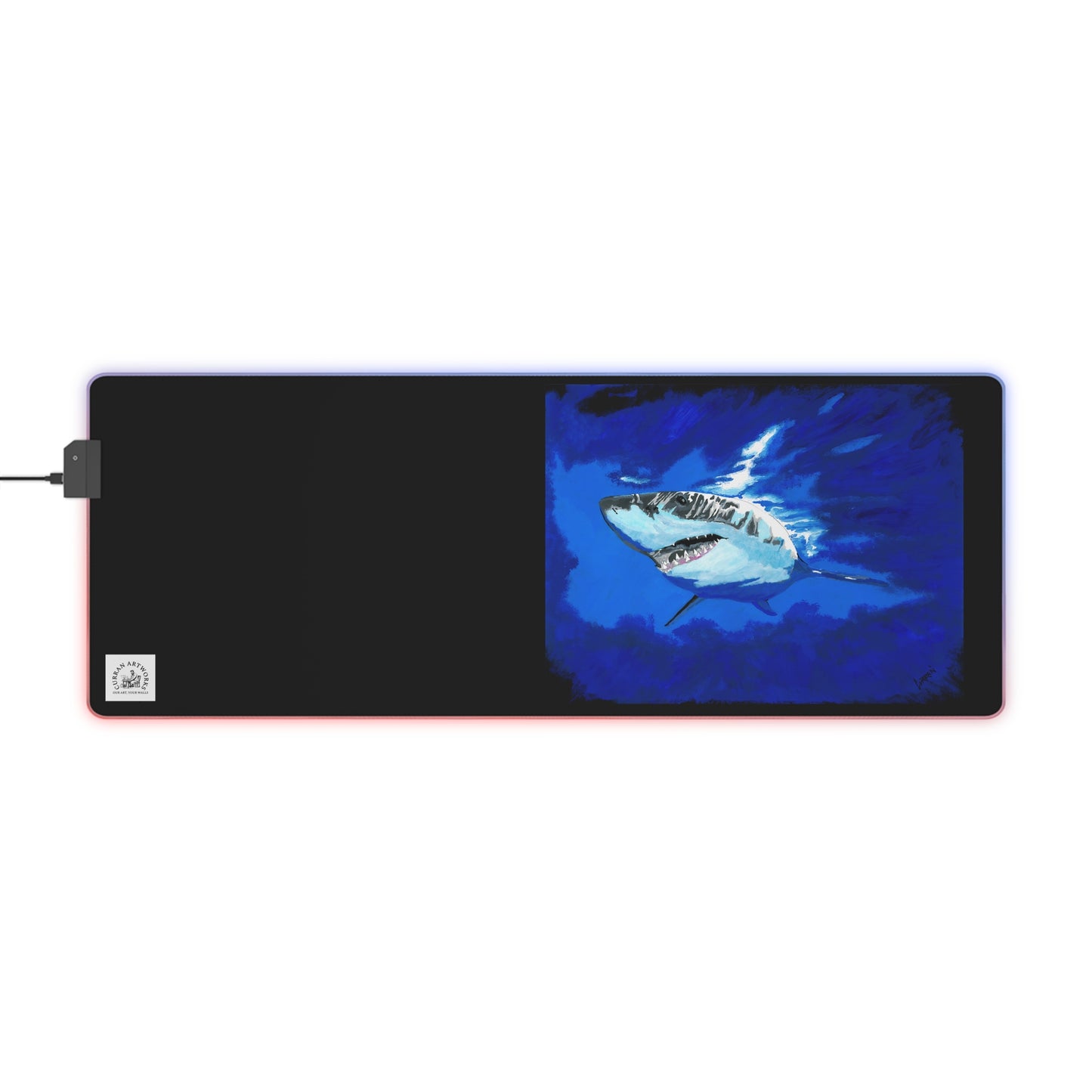 LED Owl Gaming Mouse Pad - Illuminated Design