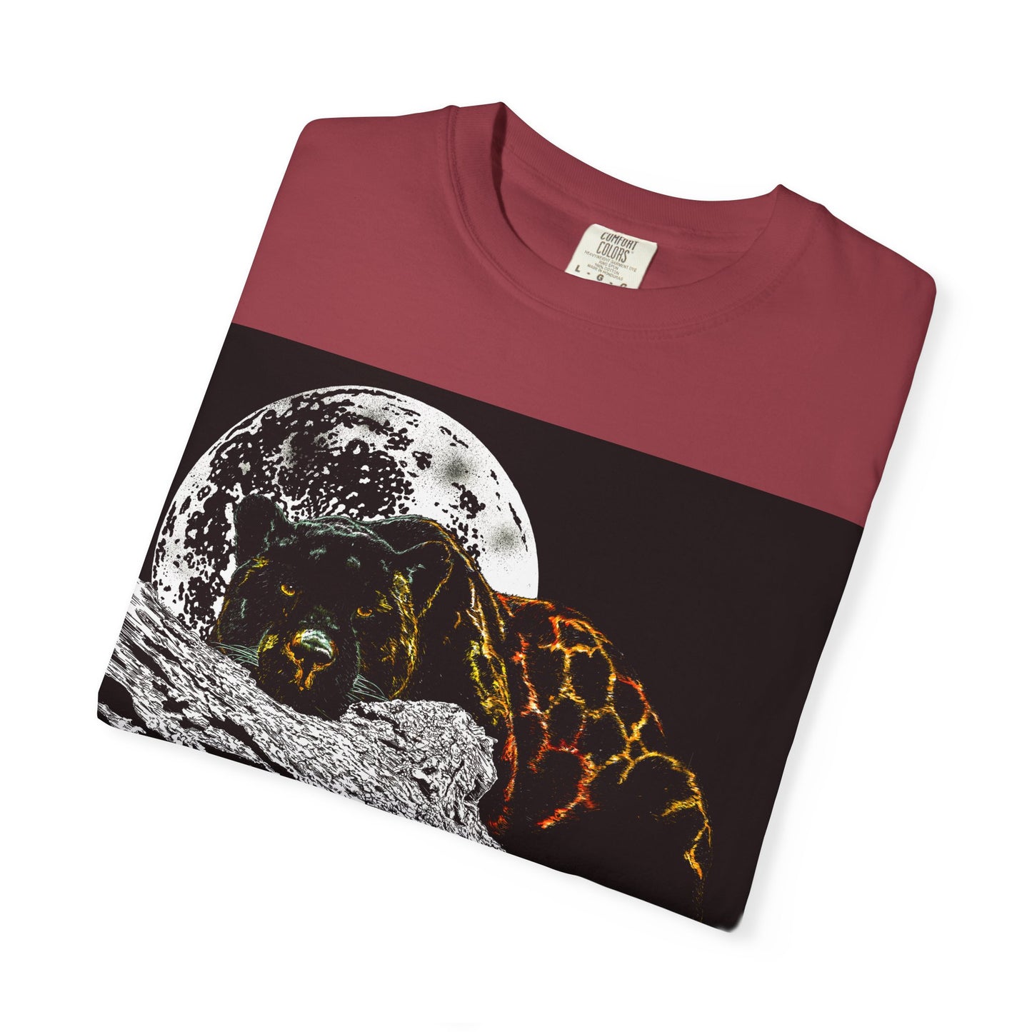Moonlit Panther Unisex T-Shirt - Garment-Dyed Animal Tee