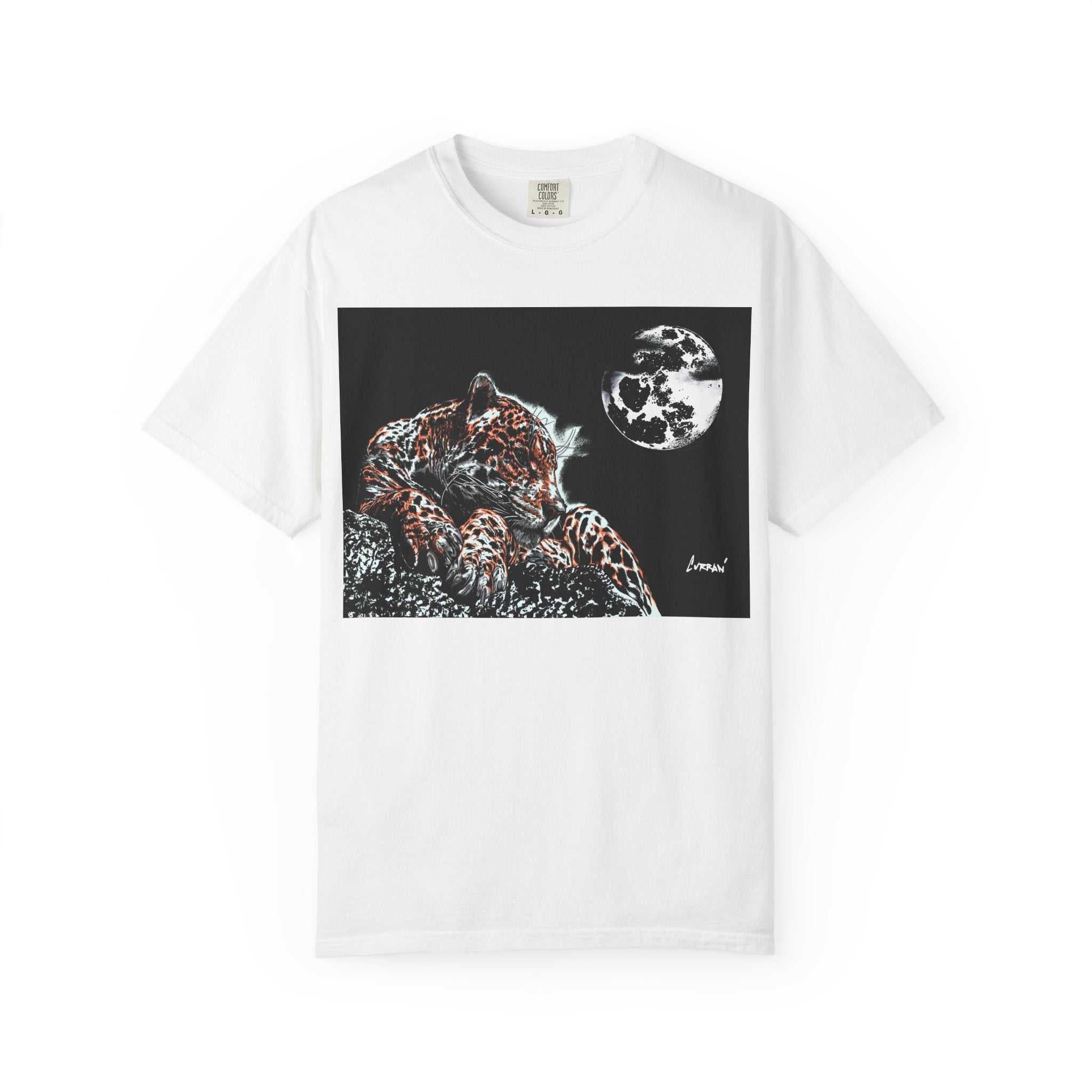 Moonlit Leopard Unisex Garment-Dyed T-Shirt