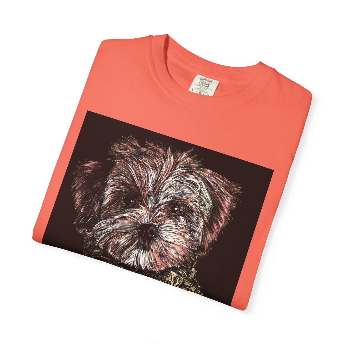 Puppy Art Unisex Garment-Dyed T-Shirt – Original Hand-Drawn