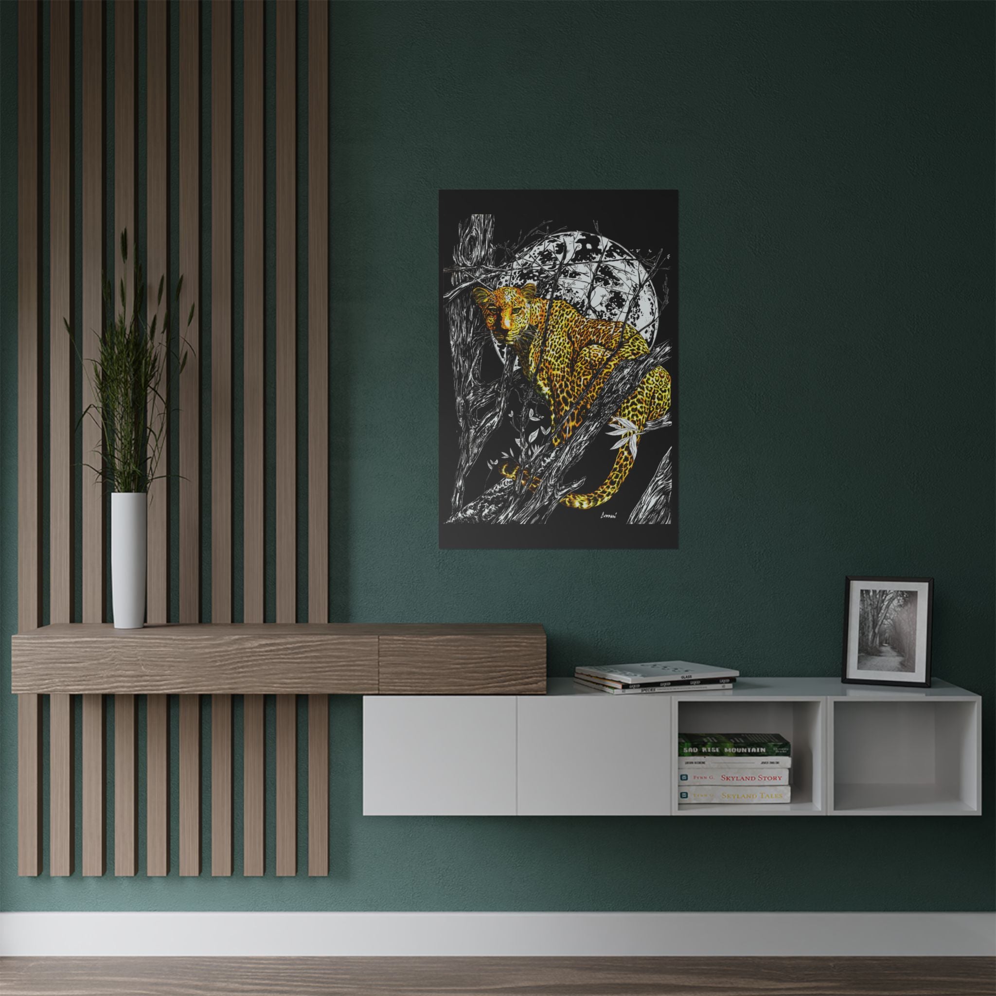 Majestic Leopard Satin Poster - 300gsm Art Print