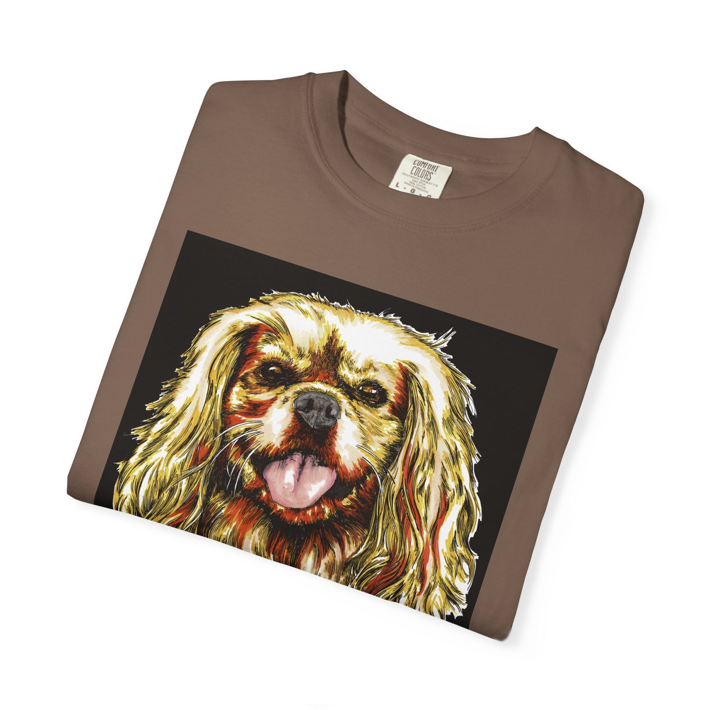 Cocker Spaniel Unisex Tee featuring Hand Drawn Art