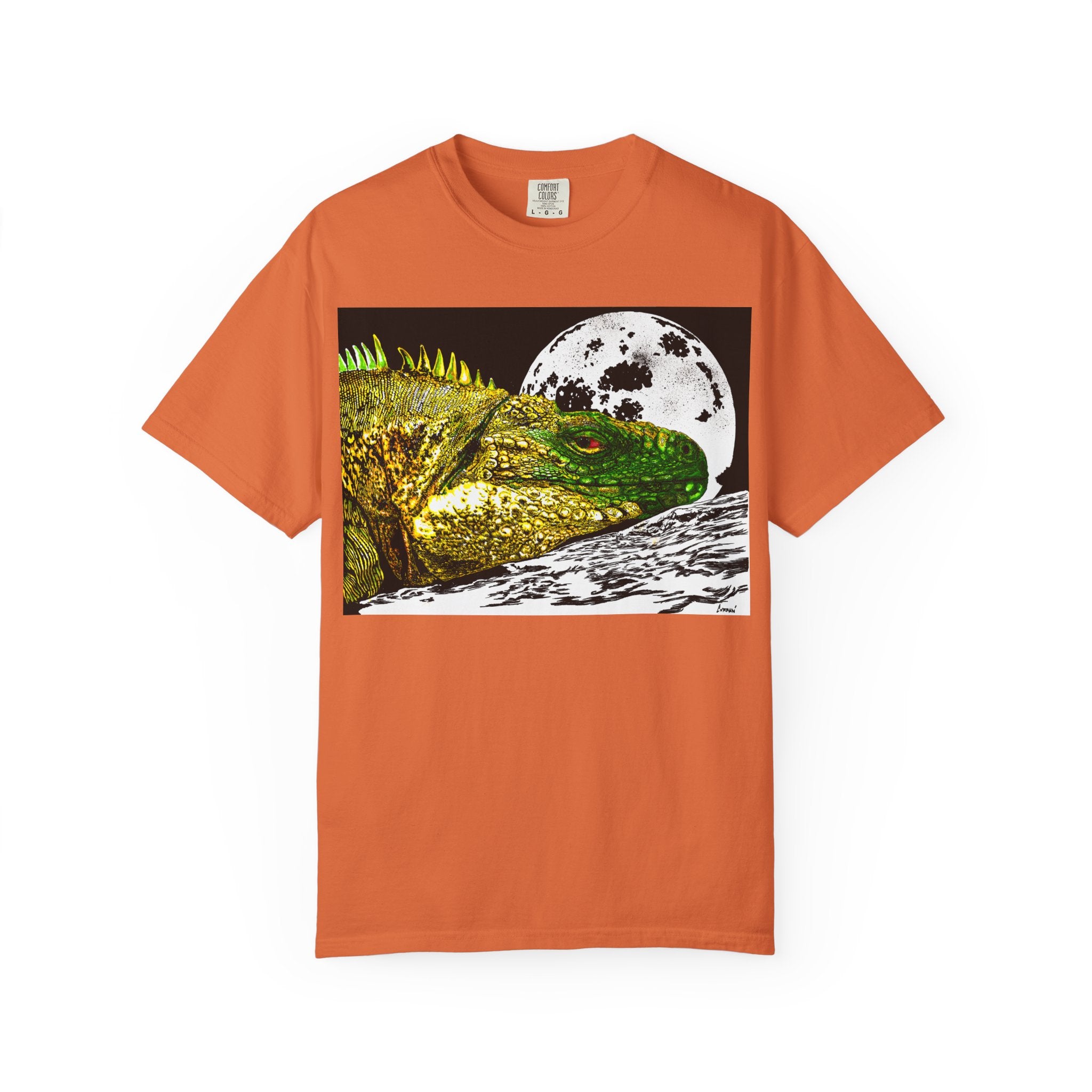 Graphic Iguana Moon Unisex T-Shirt - Nature Inspired Tee