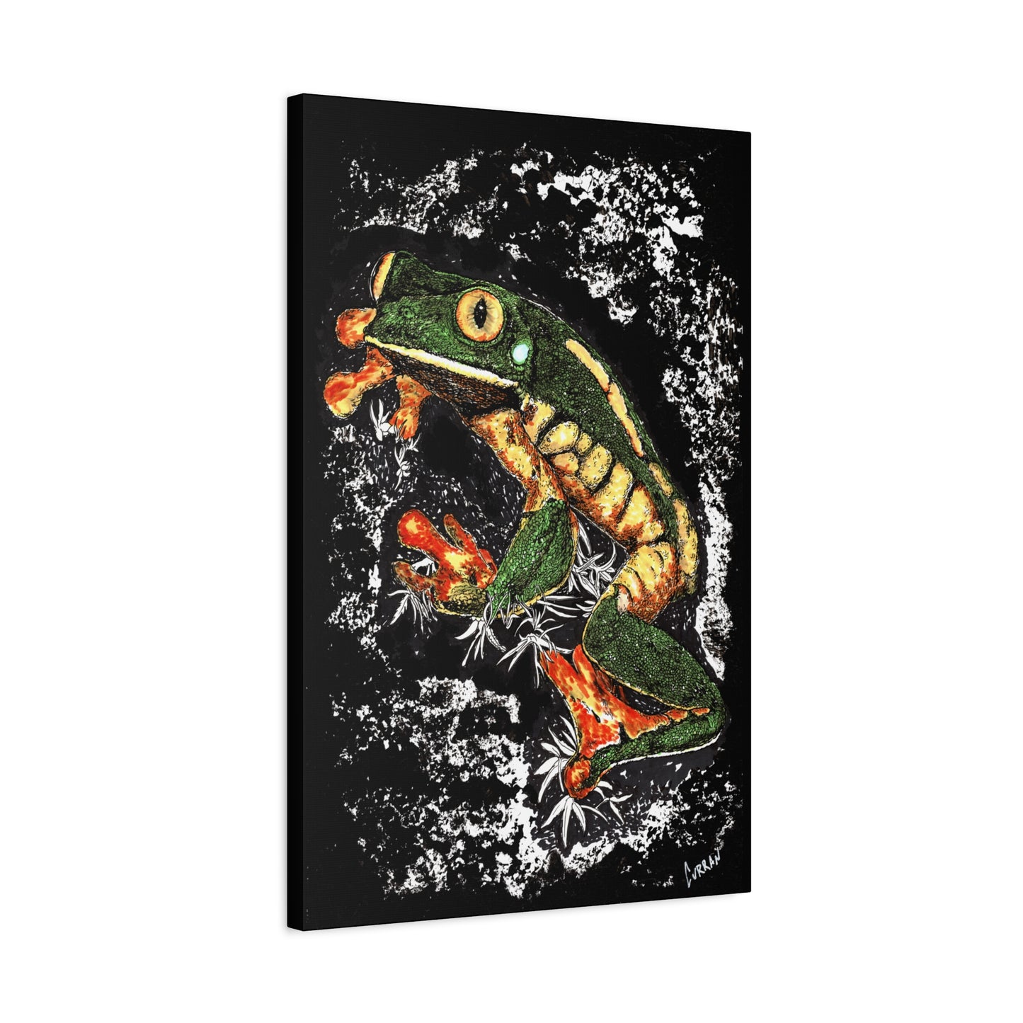 Frog Wall Art Print of the Original, hand drawn wall art