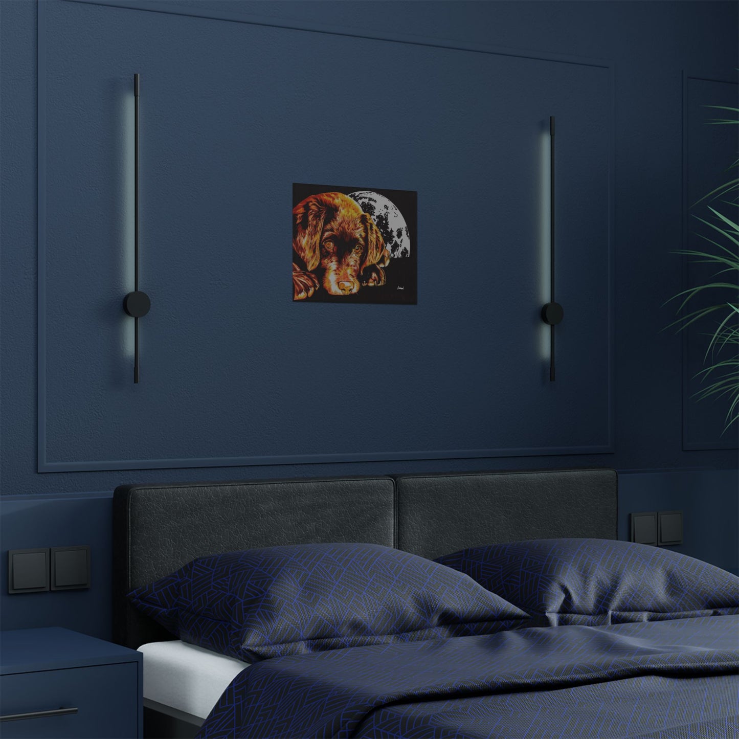 Chocolate Lab Puppy Adorable Dog Satin Poster