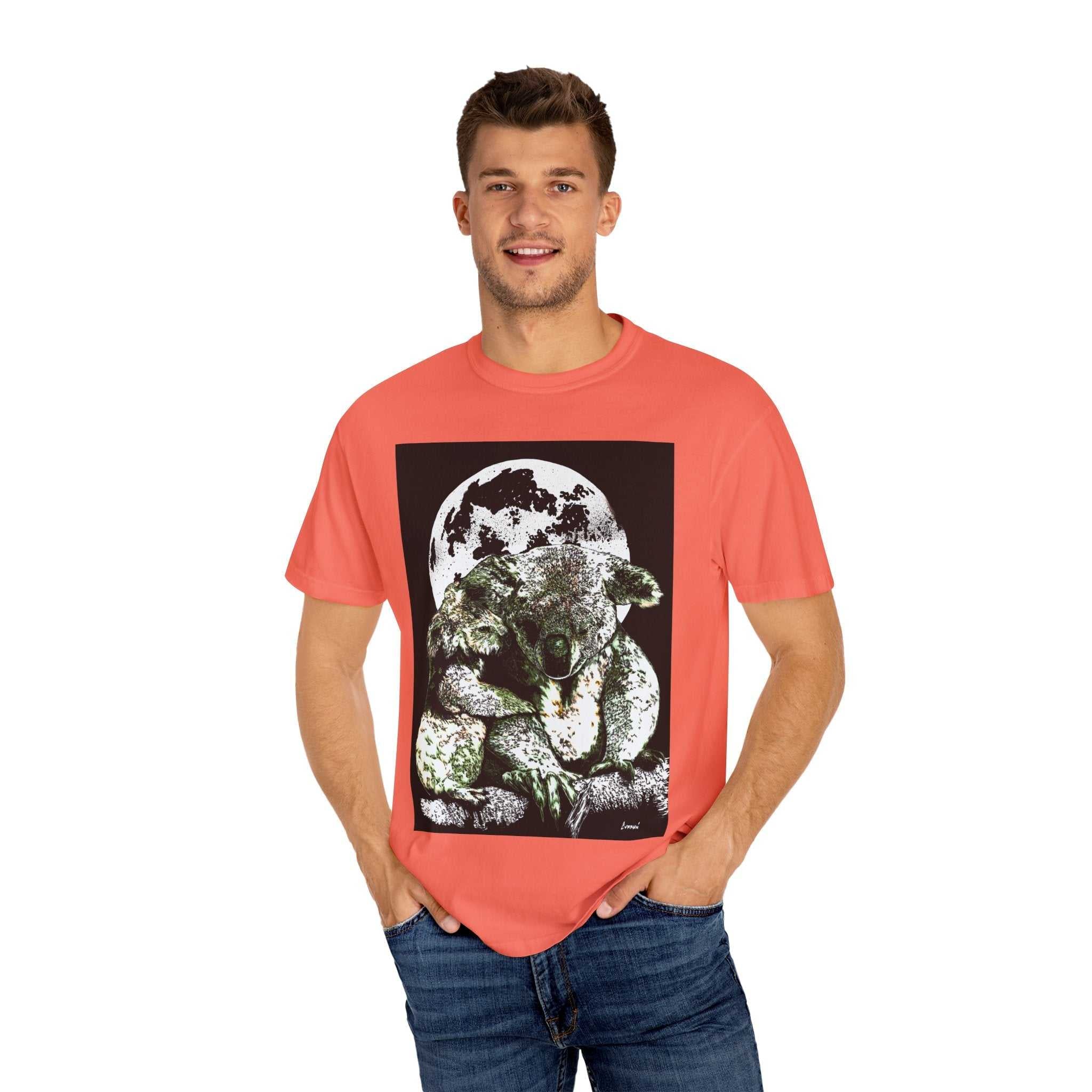 Koala T-Shirt for Nature Lovers - Unisex Garment-Dyed