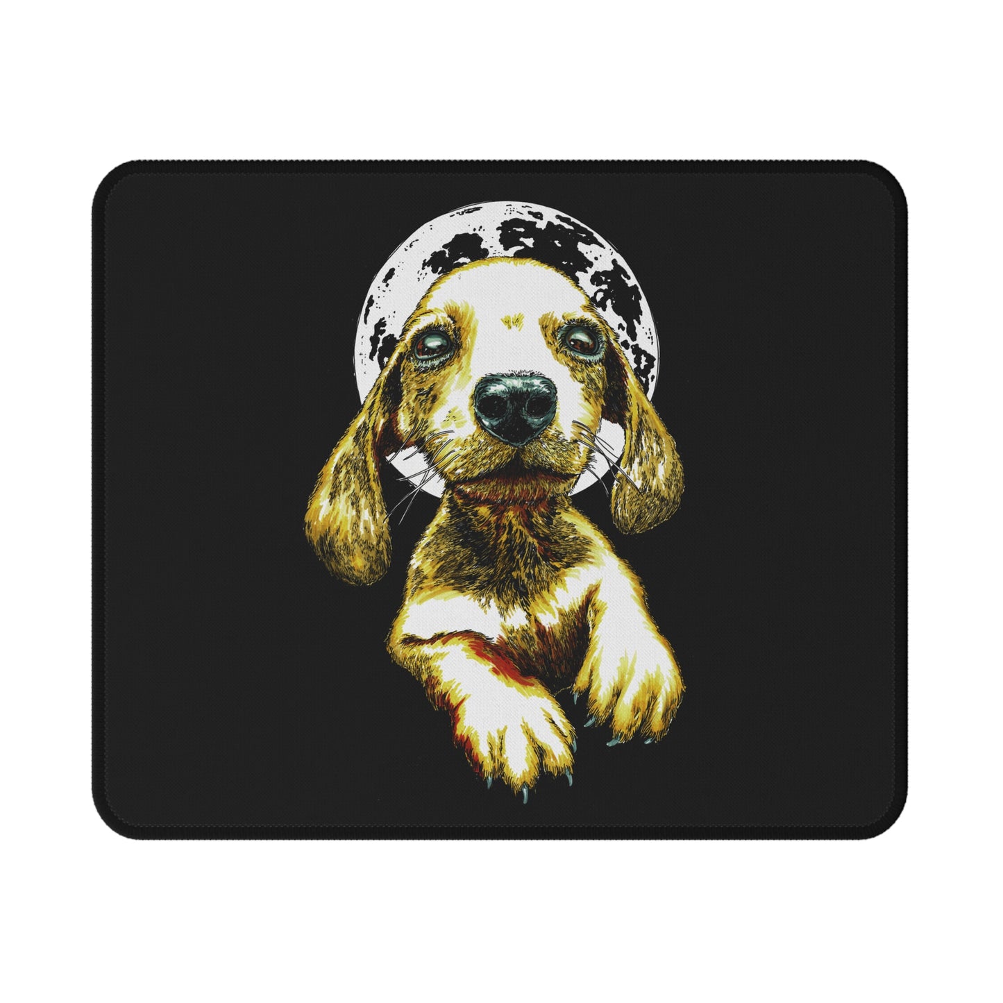 Puppy Moon Non-Slip Gaming Mouse Pad, Perfect for Pet Lovers