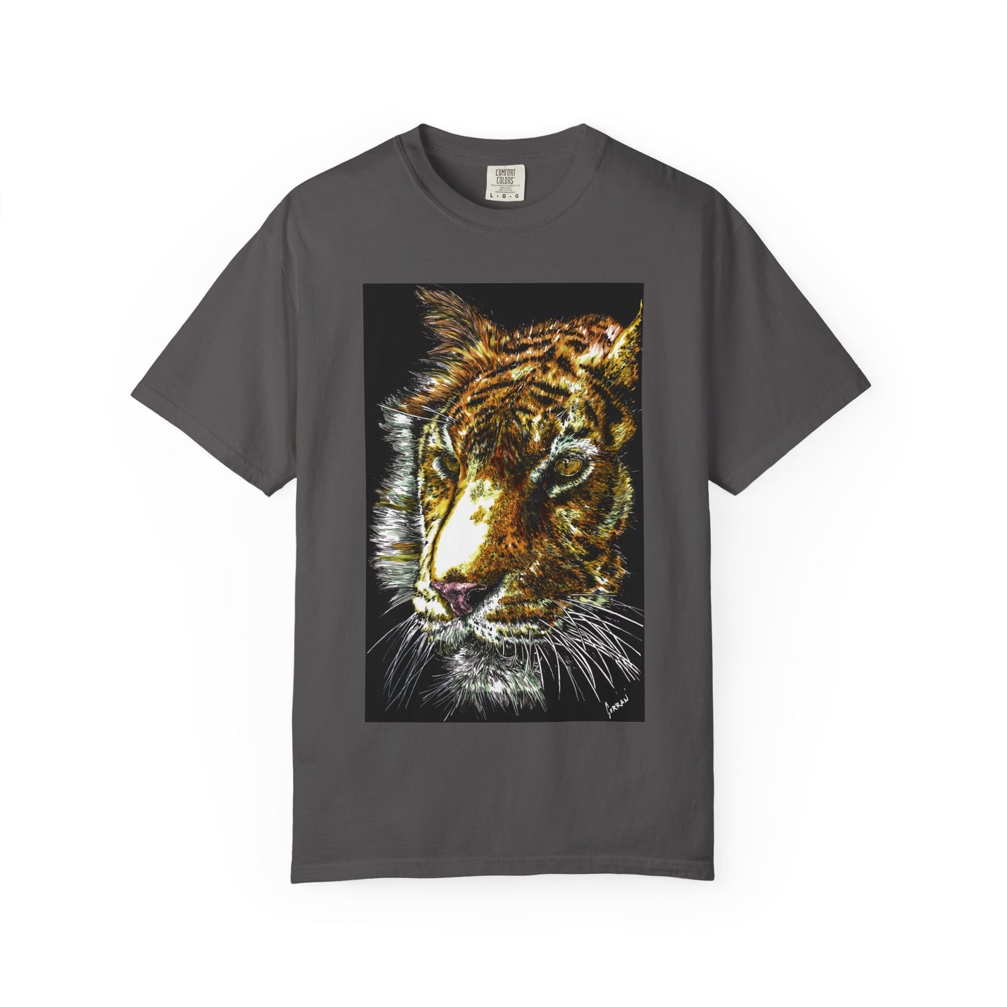 Unisex Tiger Art T-Shirt - Vibrant Animal Print - Nature Lover's Apparel