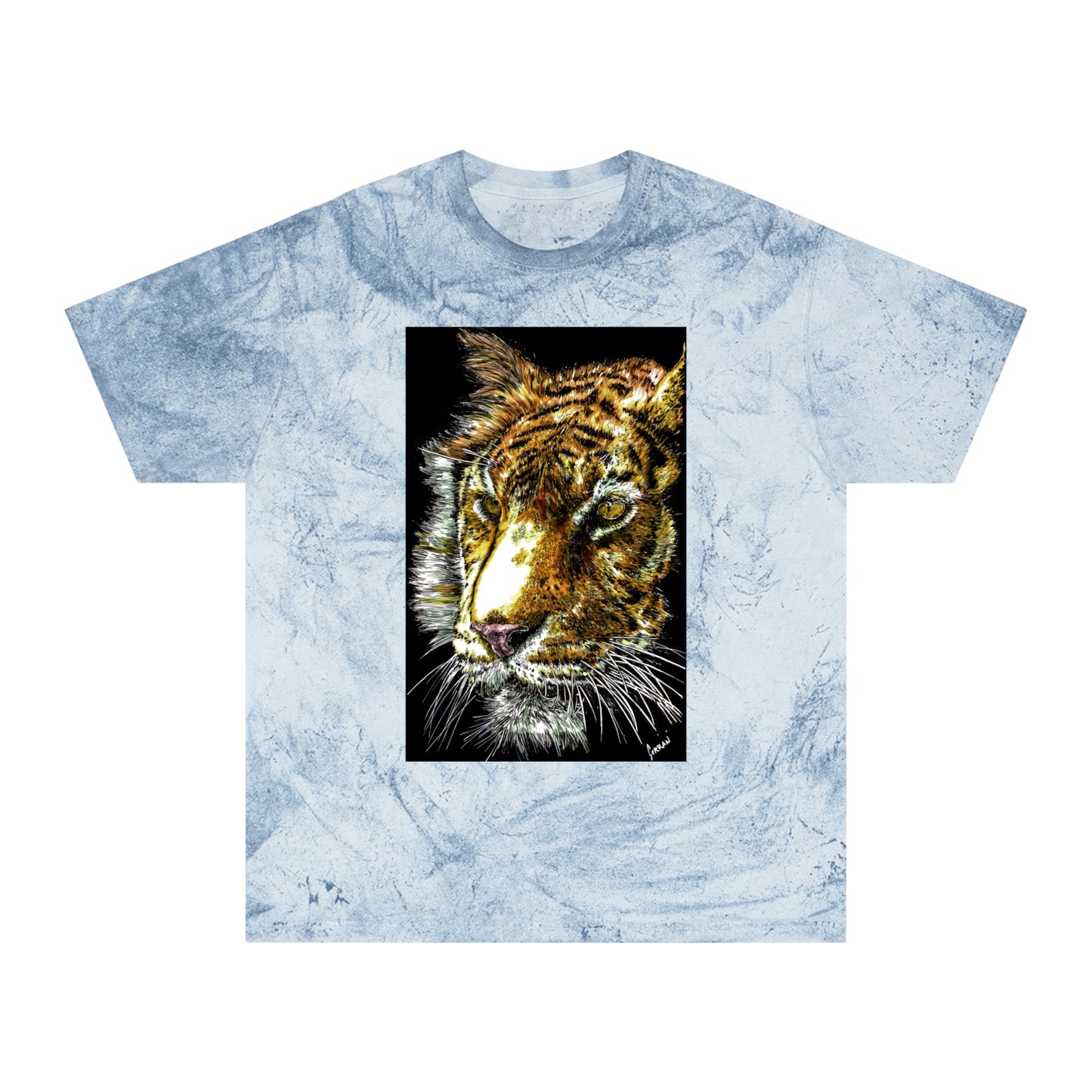 Unisex Color Blast Tiger T Shirt Bold Wildlife Art