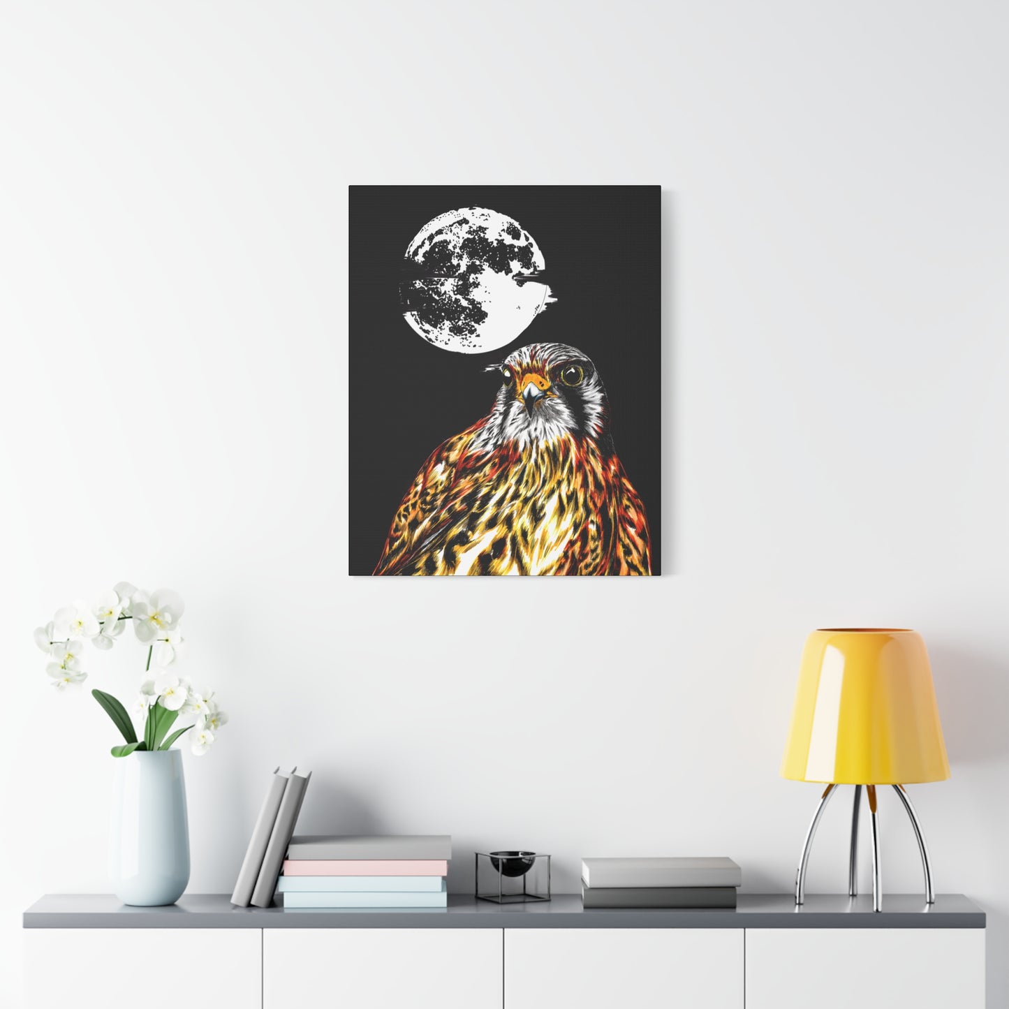 Falcon Wall Art, Falcon Print, Wildlife Art, Bird of Prey