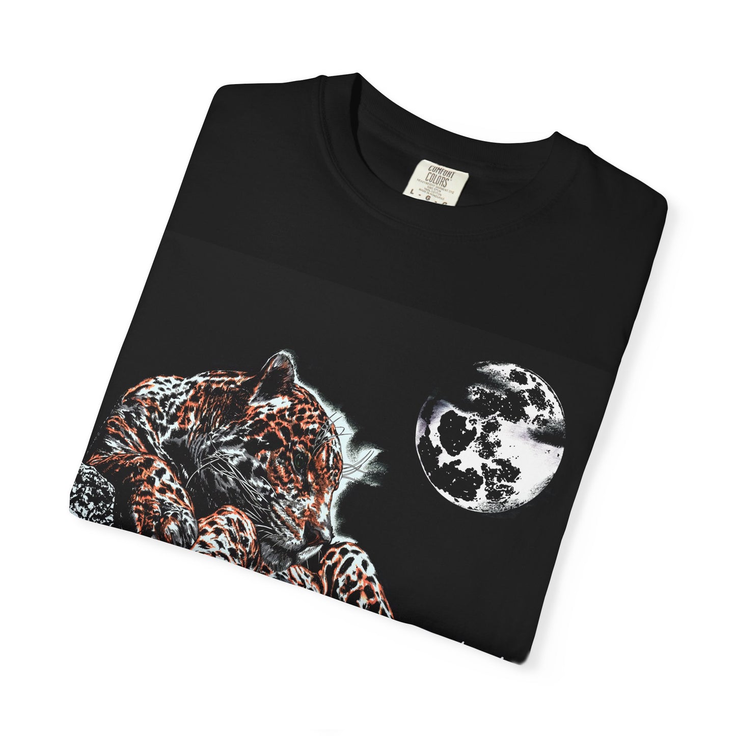 Moonlit Leopard Unisex Garment-Dyed T-Shirt