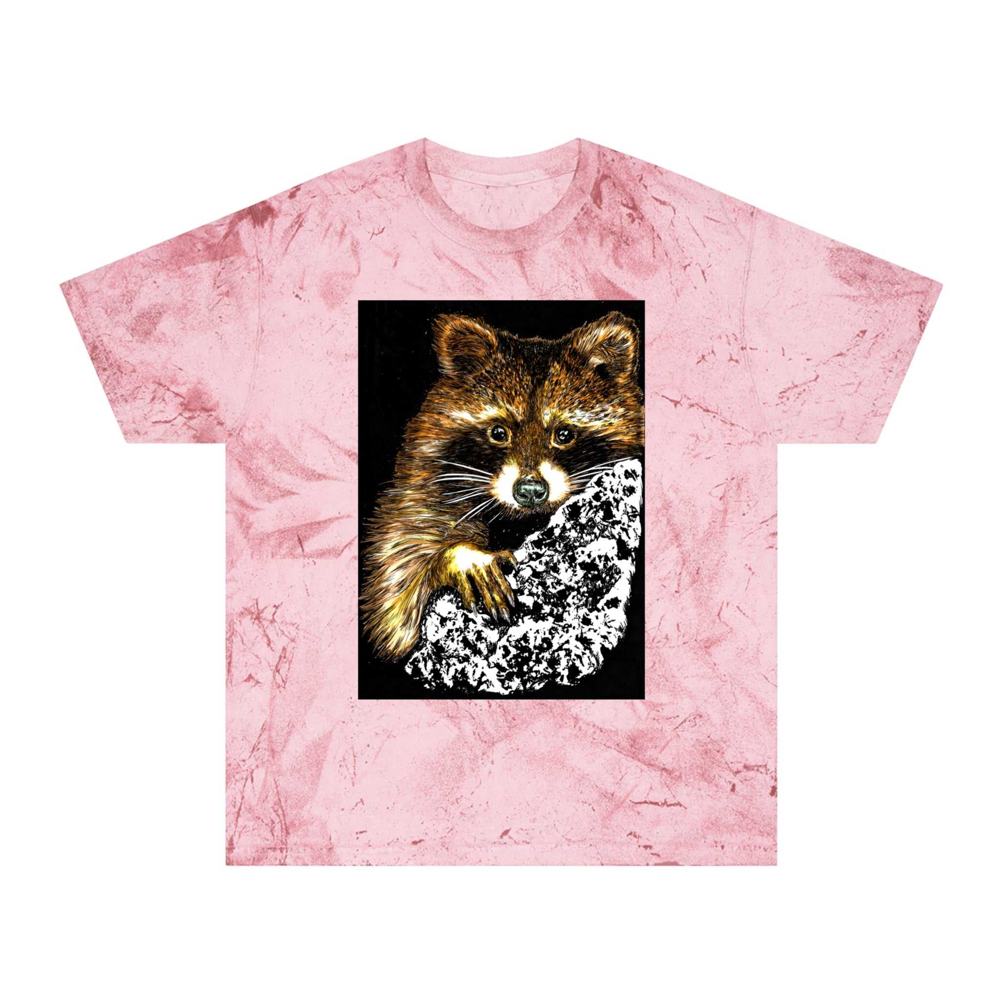 Raccoon Tree Unisex T Shirt Hand Drawn Art