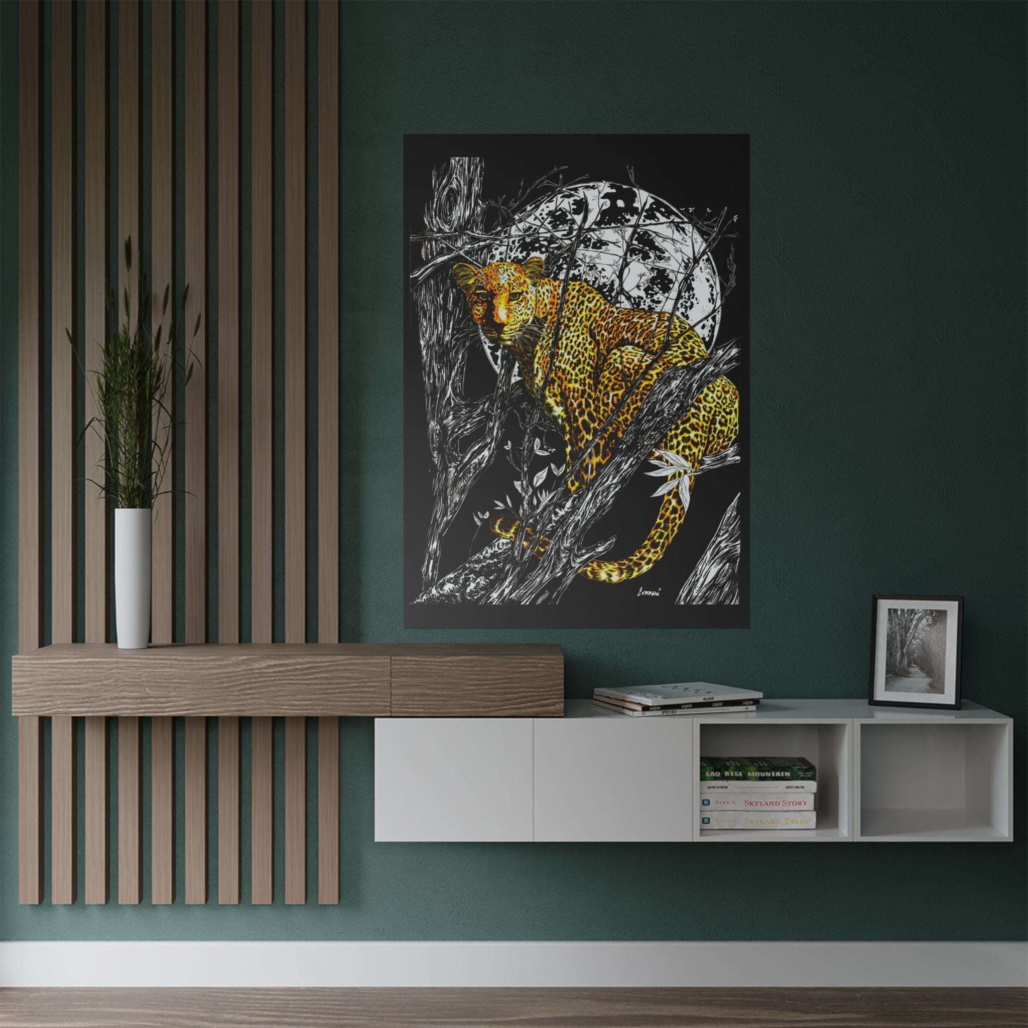 Majestic Leopard Satin Poster - 300gsm Art Print