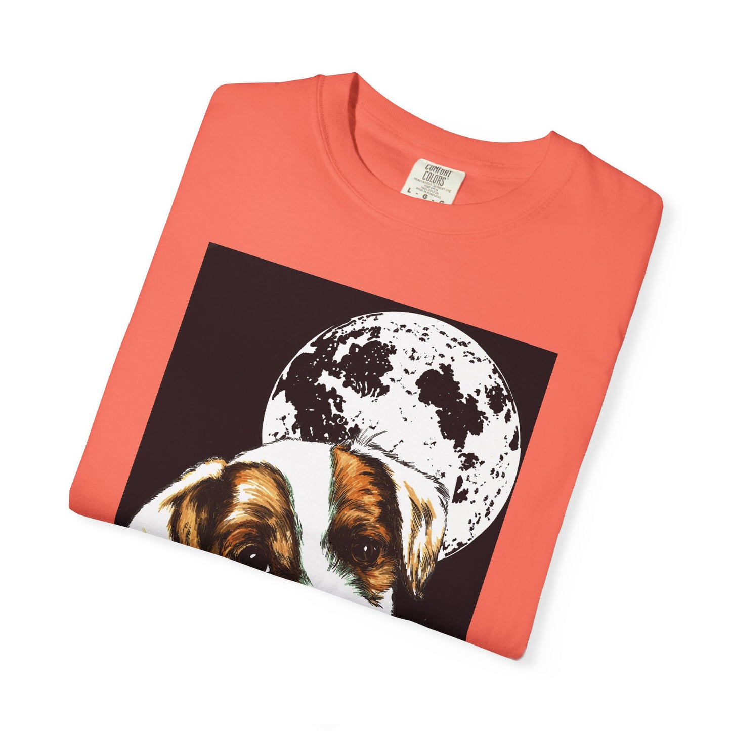 Moonlit Beagle Puppy Unisex Garment-Dyed T-shirt – Perfect for Animal Lovers