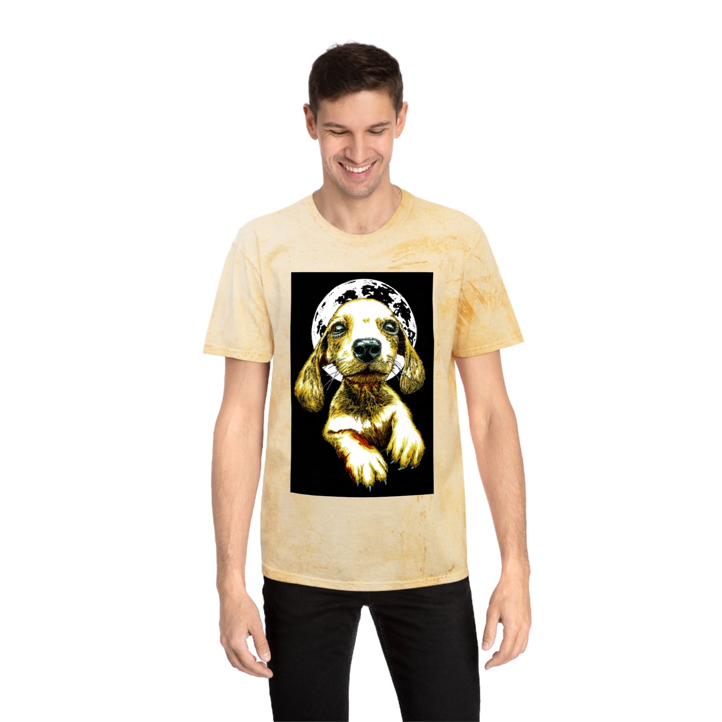 Unisex Color Blast Dog Graphic Pet Lover Tee