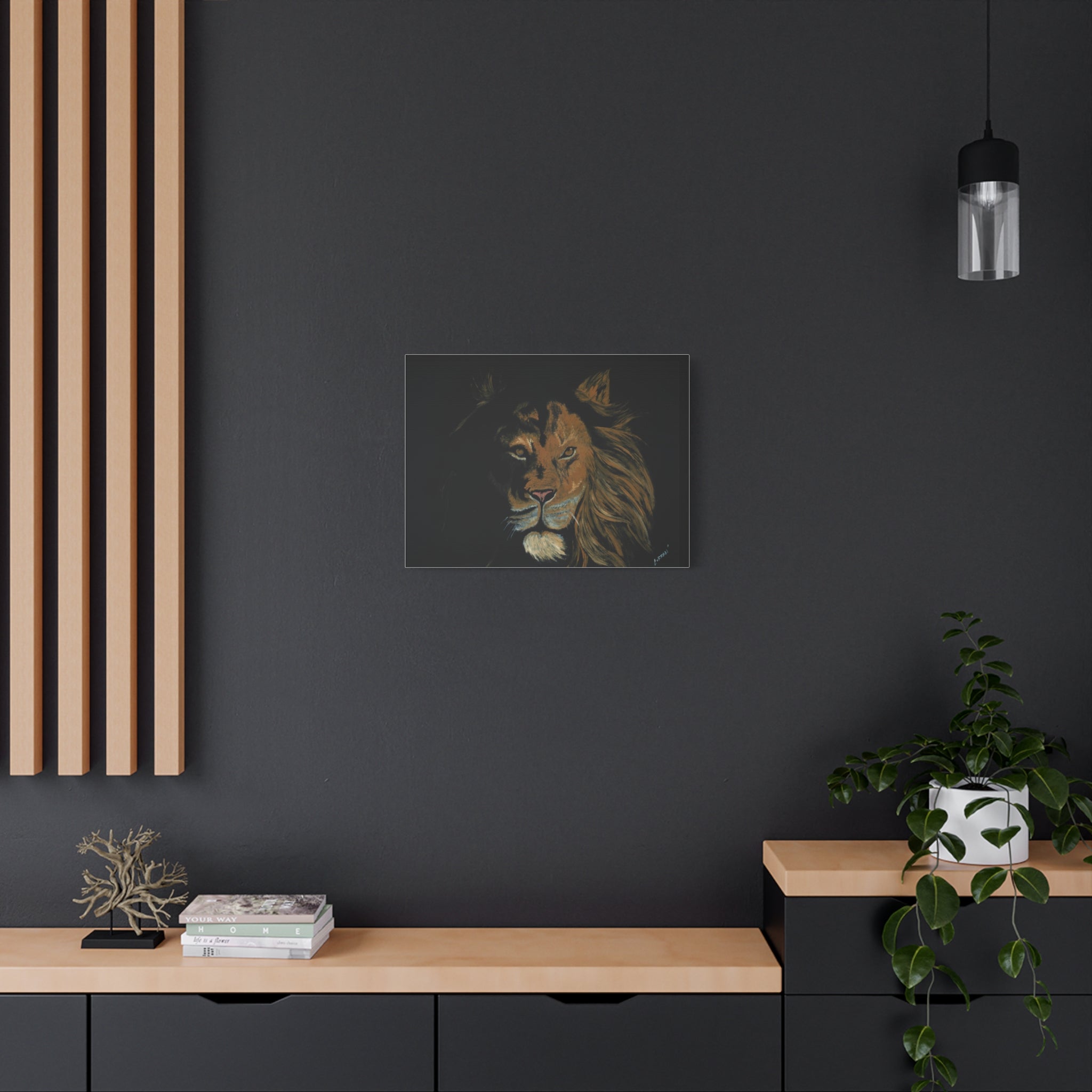 Lion Canvas Art – Original Hand-Painted Realistic