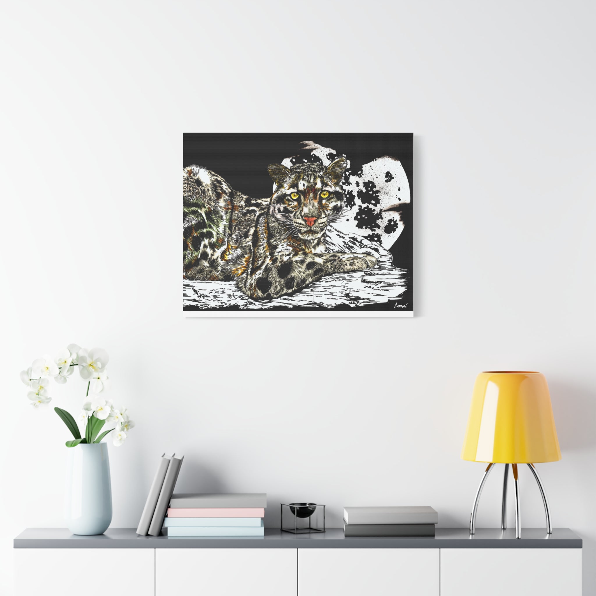 Leopard Canvas Art – Original Hand-Drawn Realistic