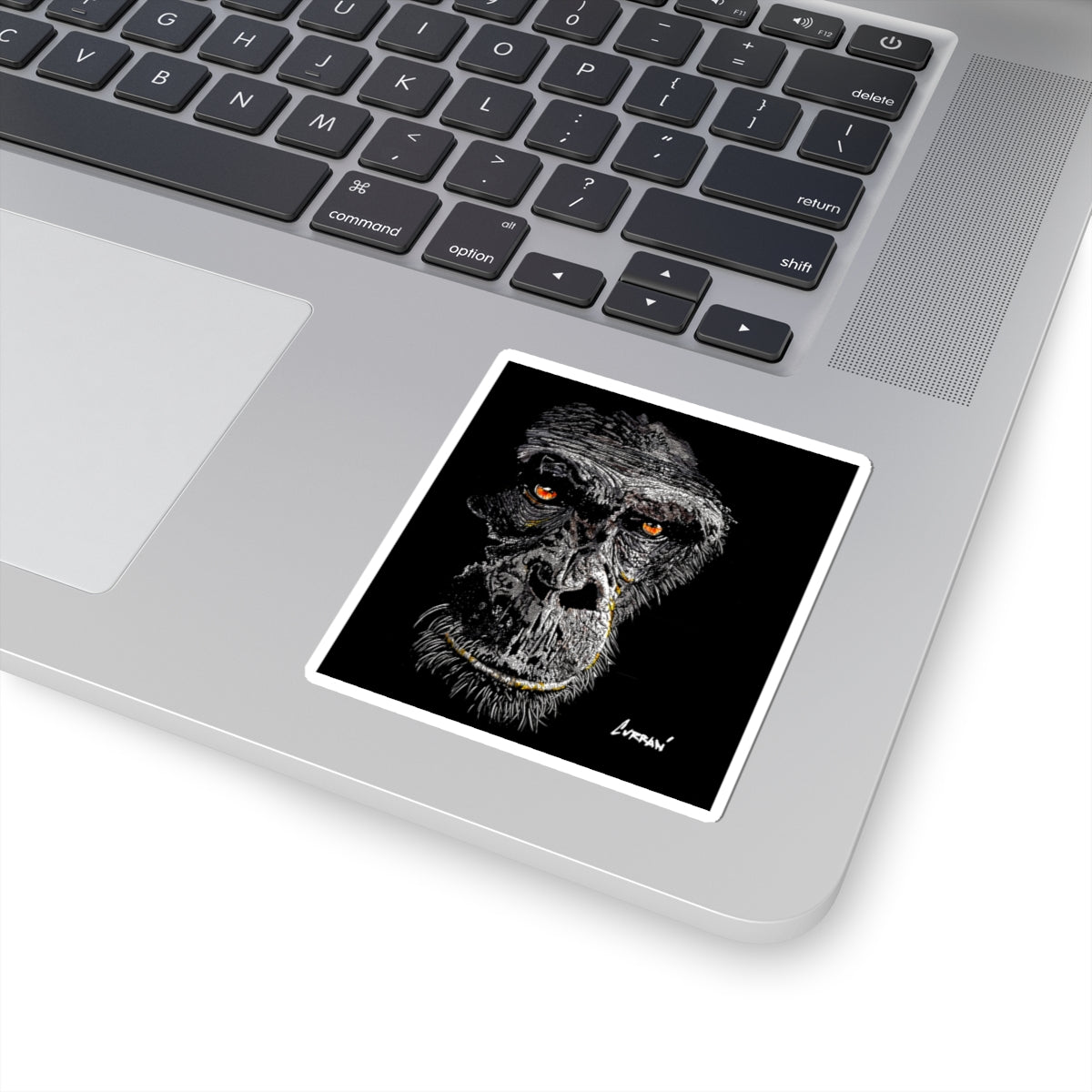 Gorilla Kiss-Cut Stickers, Wildlife Design for Nature Lovers