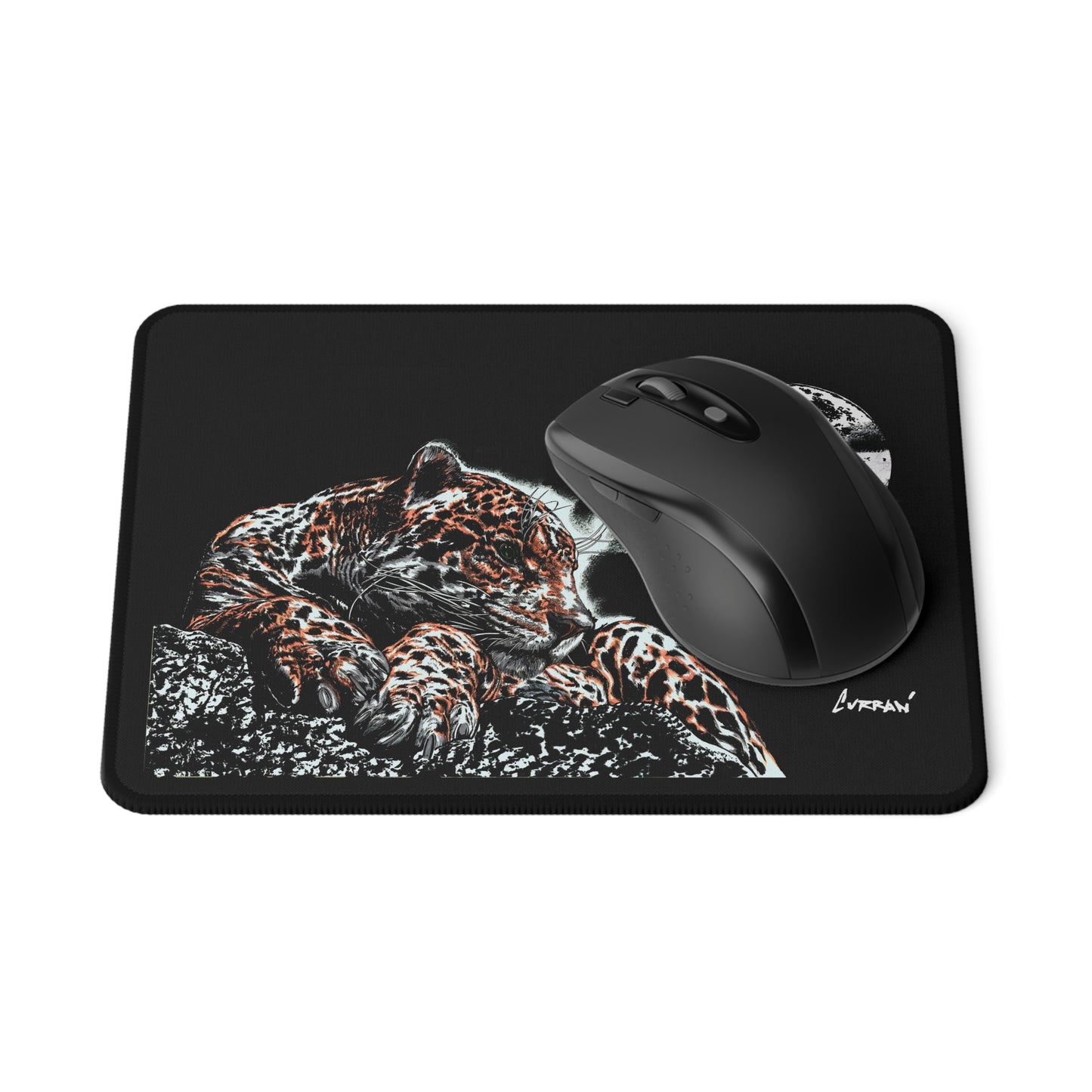 Leopard Moon Non-Slip Gaming Mouse Pad - Ultimate Comfort & Style for Gamers