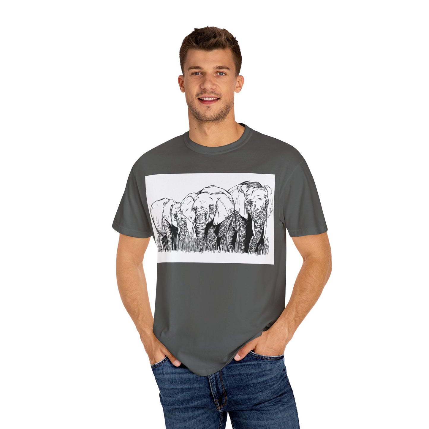 Eco-Friendly Elephant Graphic Unisex T-Shirt