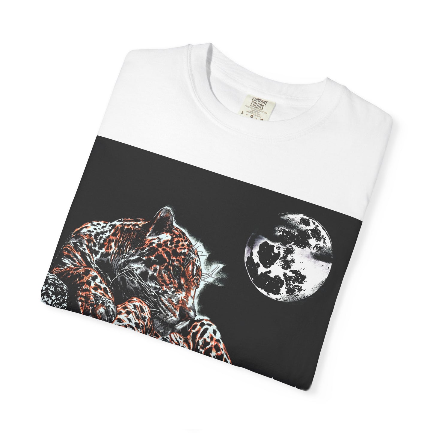 Moonlit Leopard Unisex Garment-Dyed T-Shirt