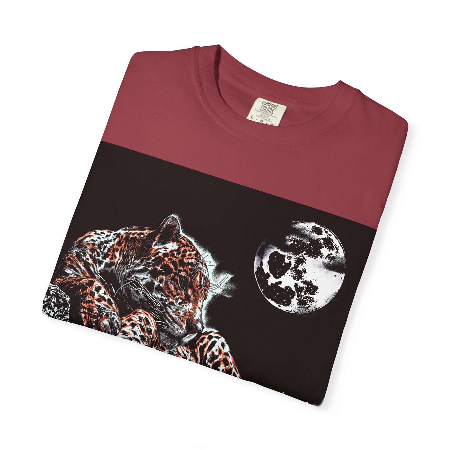 Moonlit Leopard Unisex Garment-Dyed T-Shirt