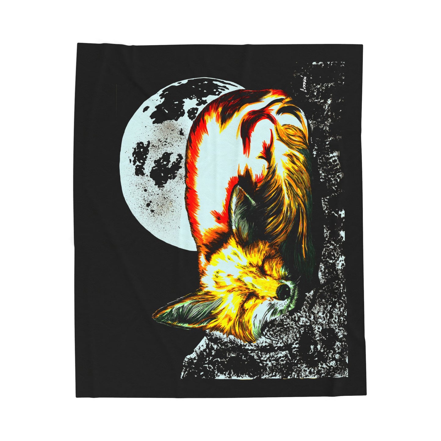 Cozy Red Fox Velveteen Plush Blanket Perfect for All Seasons