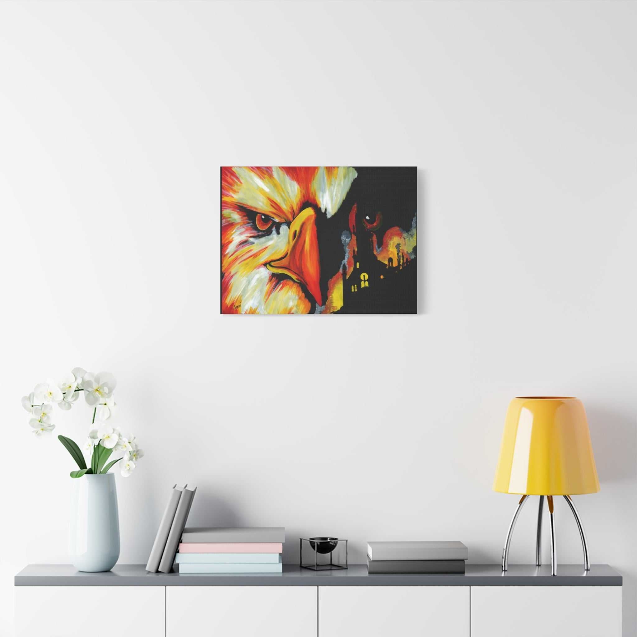 Phoenix Canvas Print, print of my Original hand painted art